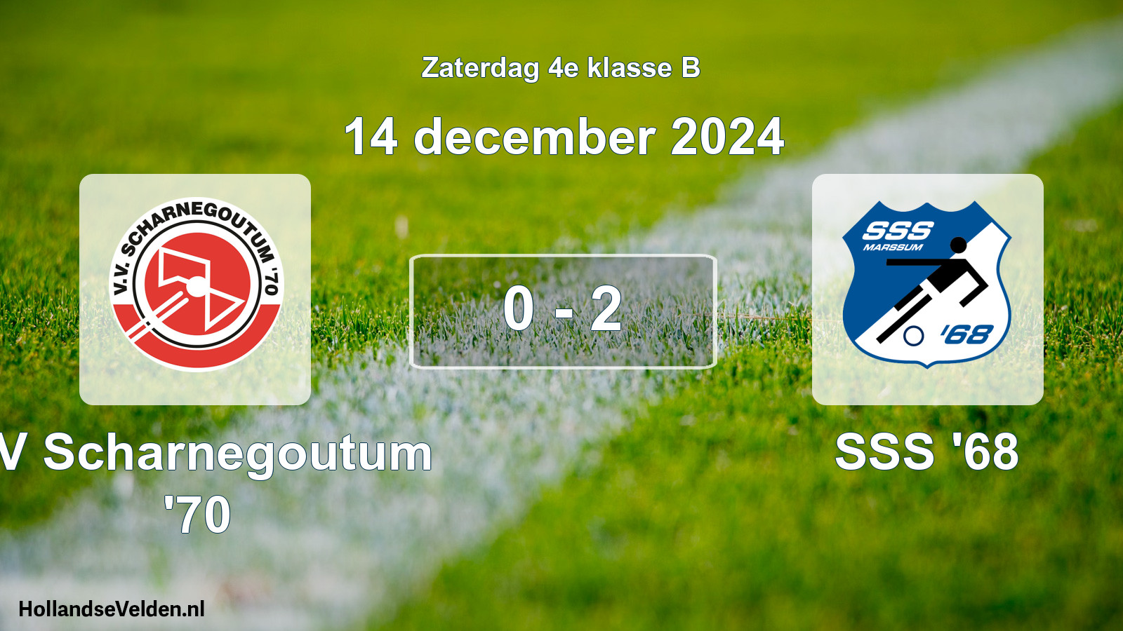 Total number of matches played: VV Scharnegoutum '70 - SSS '68 0 - 2 (14 December 2024)