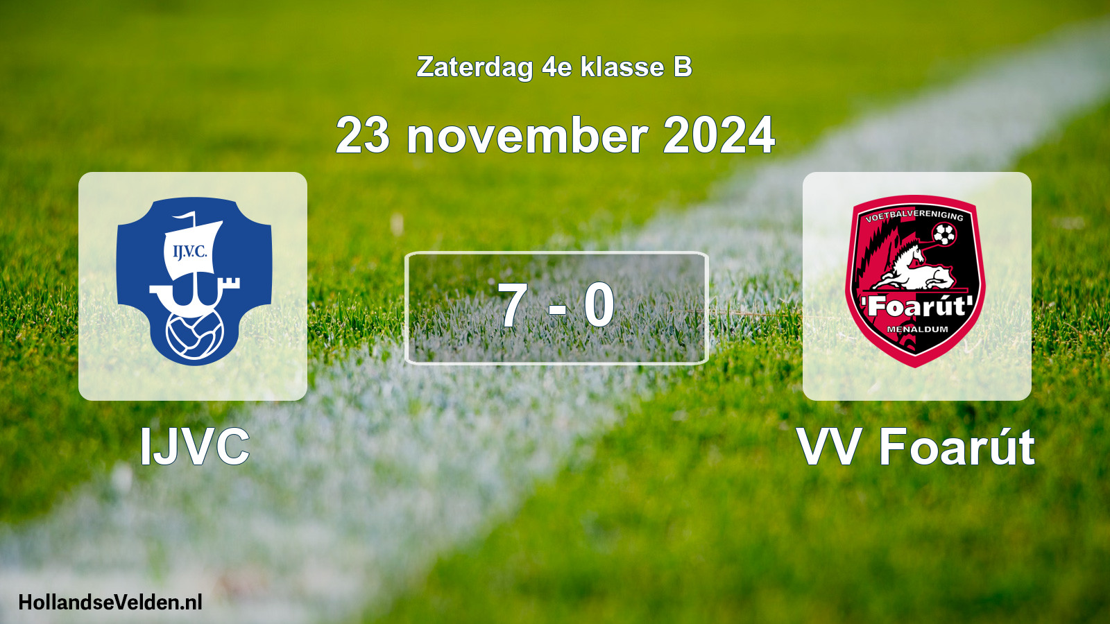 Total number of matches played: IJVC - VV Foarút 7 - 0 (23 November 2024)