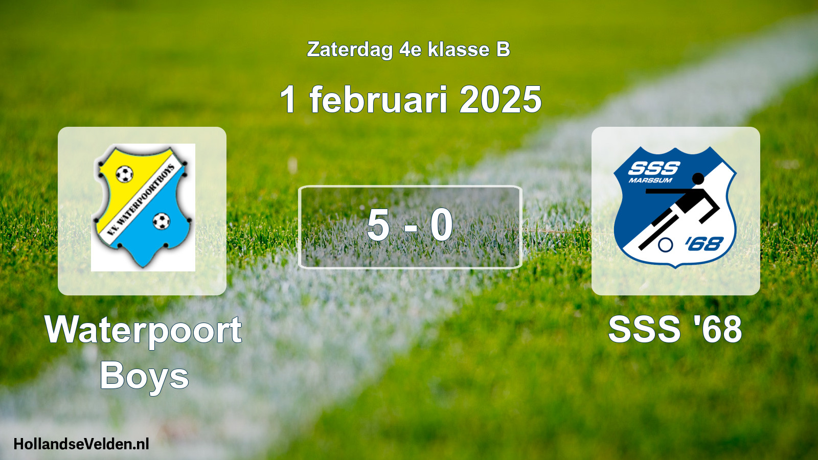 Total number of matches played: Waterpoort Boys - SSS '68 5 - 0 (1 February 2025)