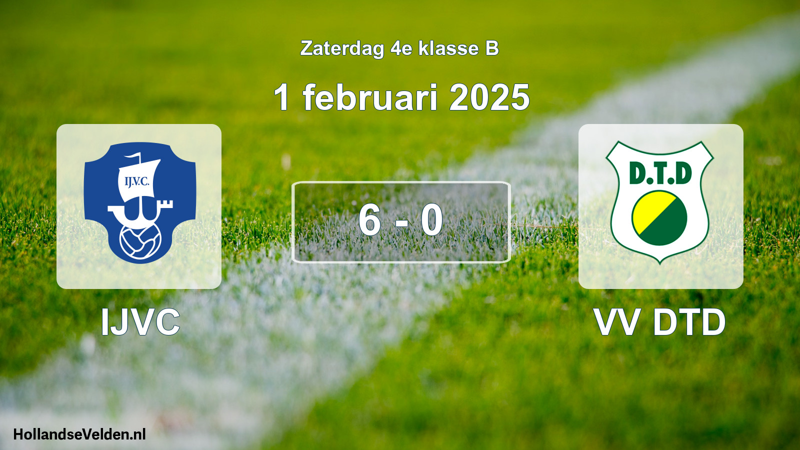 Total number of matches played: IJVC - VV DTD 6 - 0 (1 February 2025)