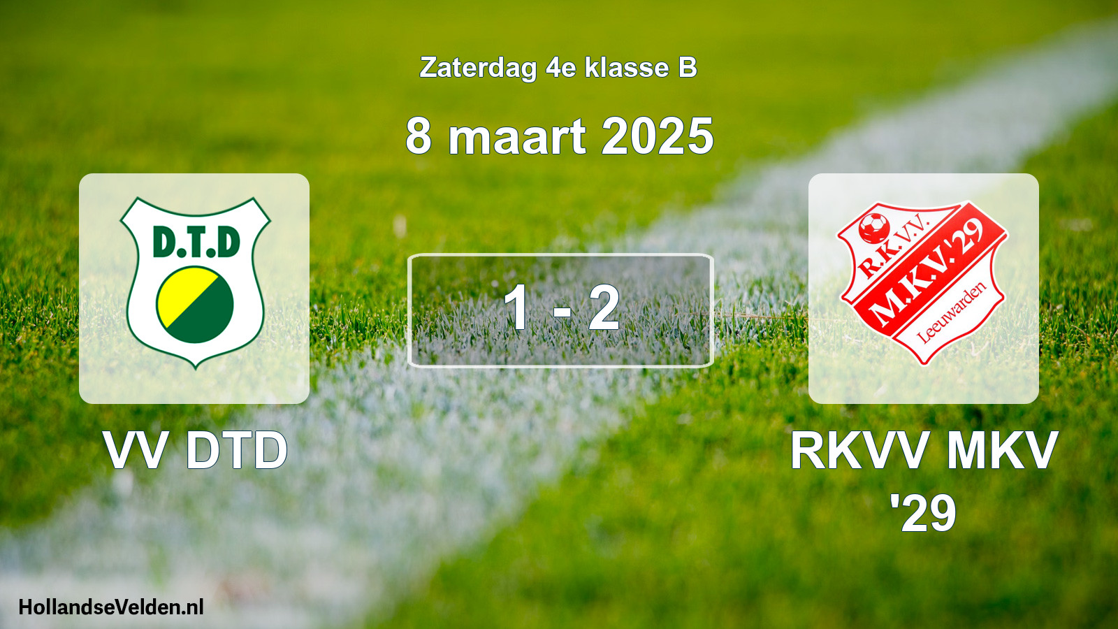 Total number of matches played: VV DTD - RKVV MKV '29 1 - 2 (8 March 2025)