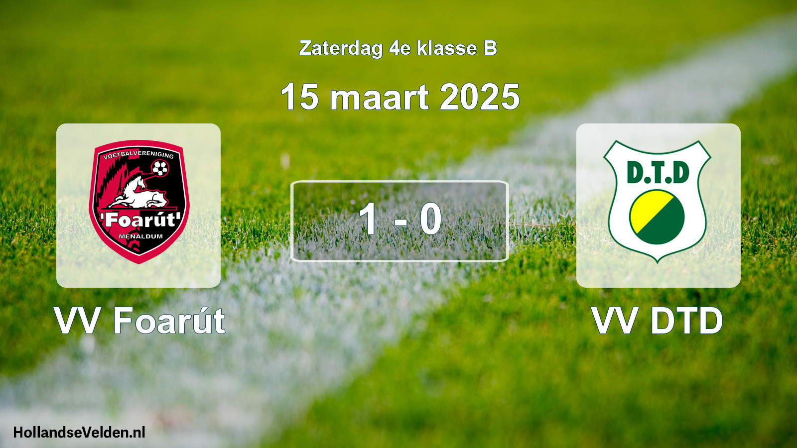 Total number of matches played: VV Foarút - VV DTD 1 - 0 (15 March 2025)