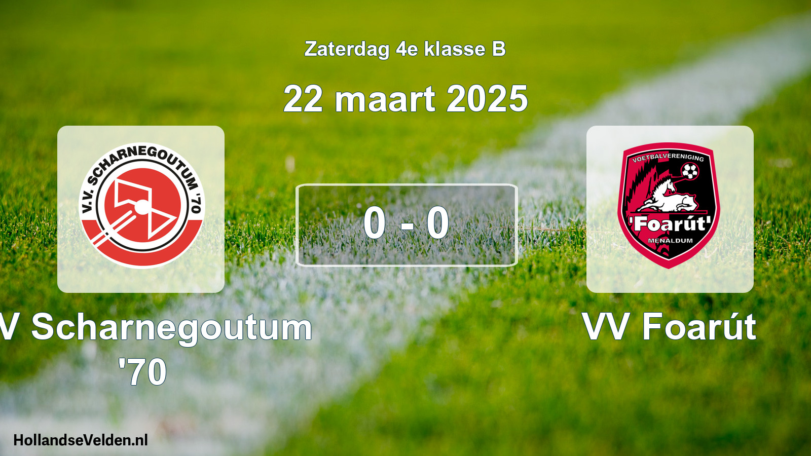 Total number of matches played: VV Scharnegoutum '70 - VV Foarút 0 - 0 (22 March 2025)