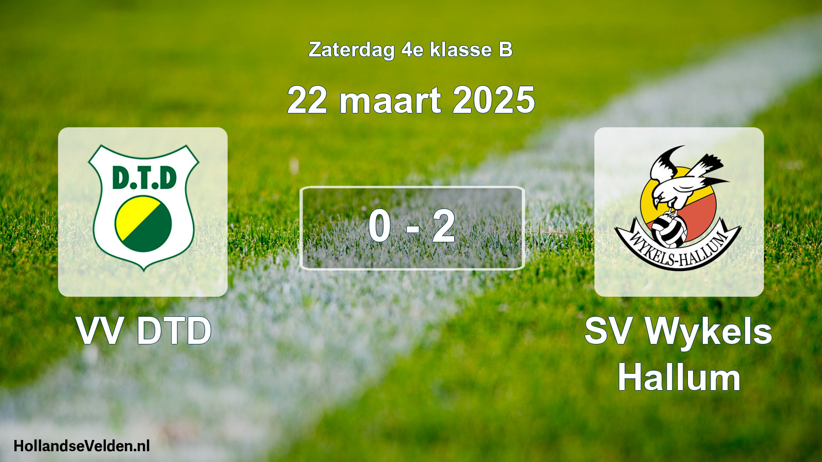 Total number of matches played: VV DTD - SV Wykels Hallum 0 - 2 (22 March 2025)