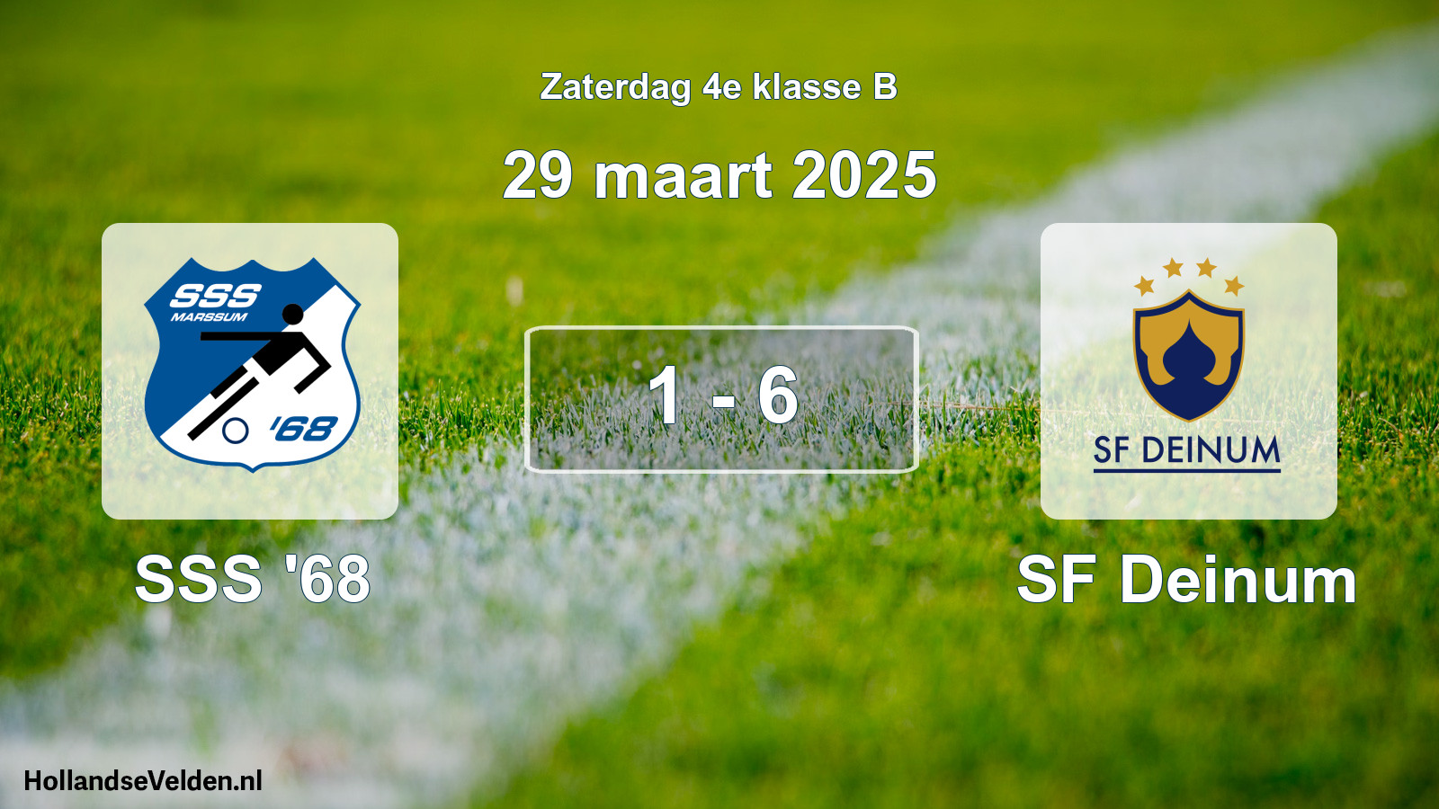 Total number of matches played: SSS '68 - SF Deinum 1 - 6 (29 March 2025)