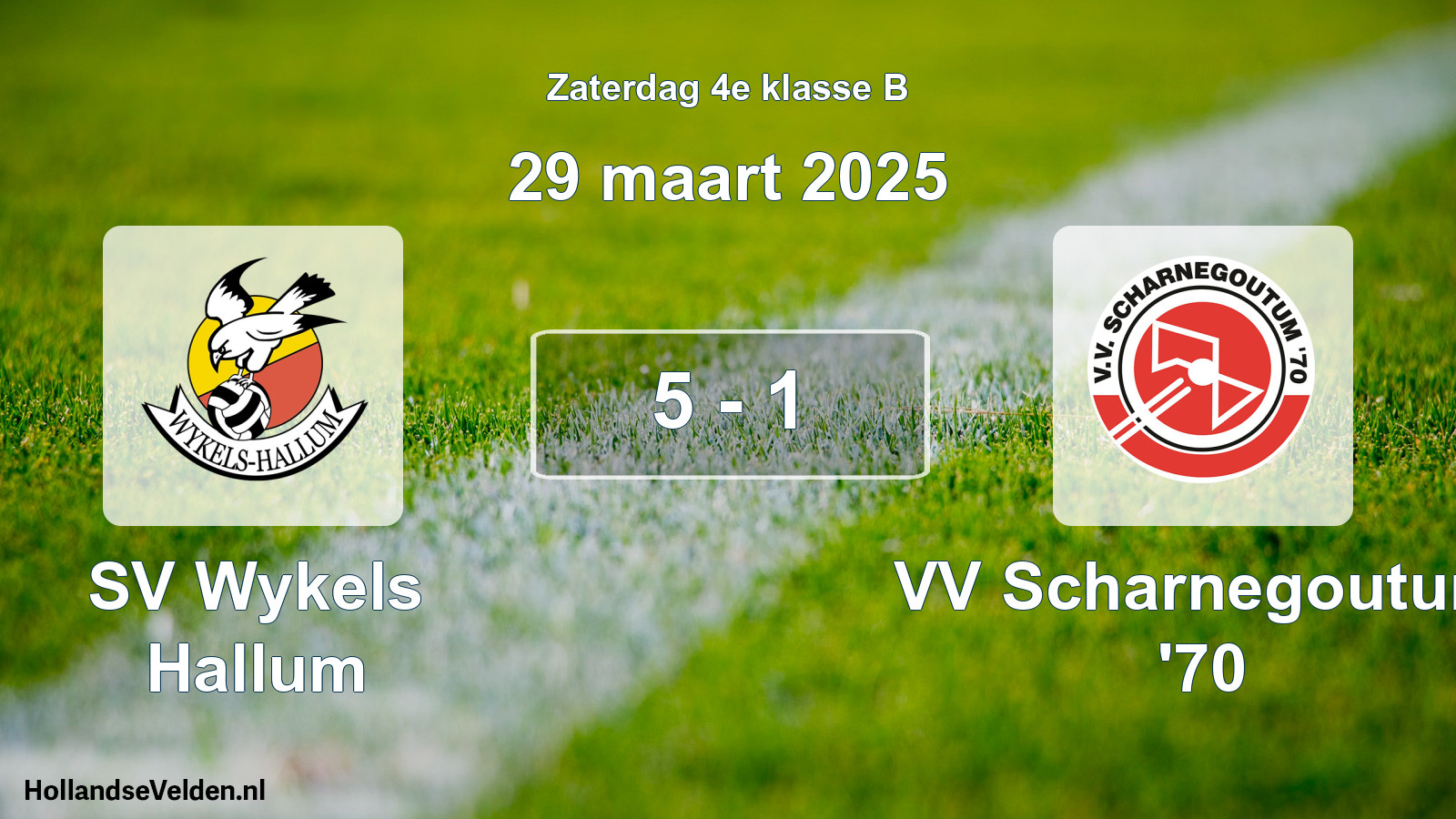 Total number of matches played: SV Wykels Hallum - VV Scharnegoutum '70 5 - 1 (29 March 2025)
