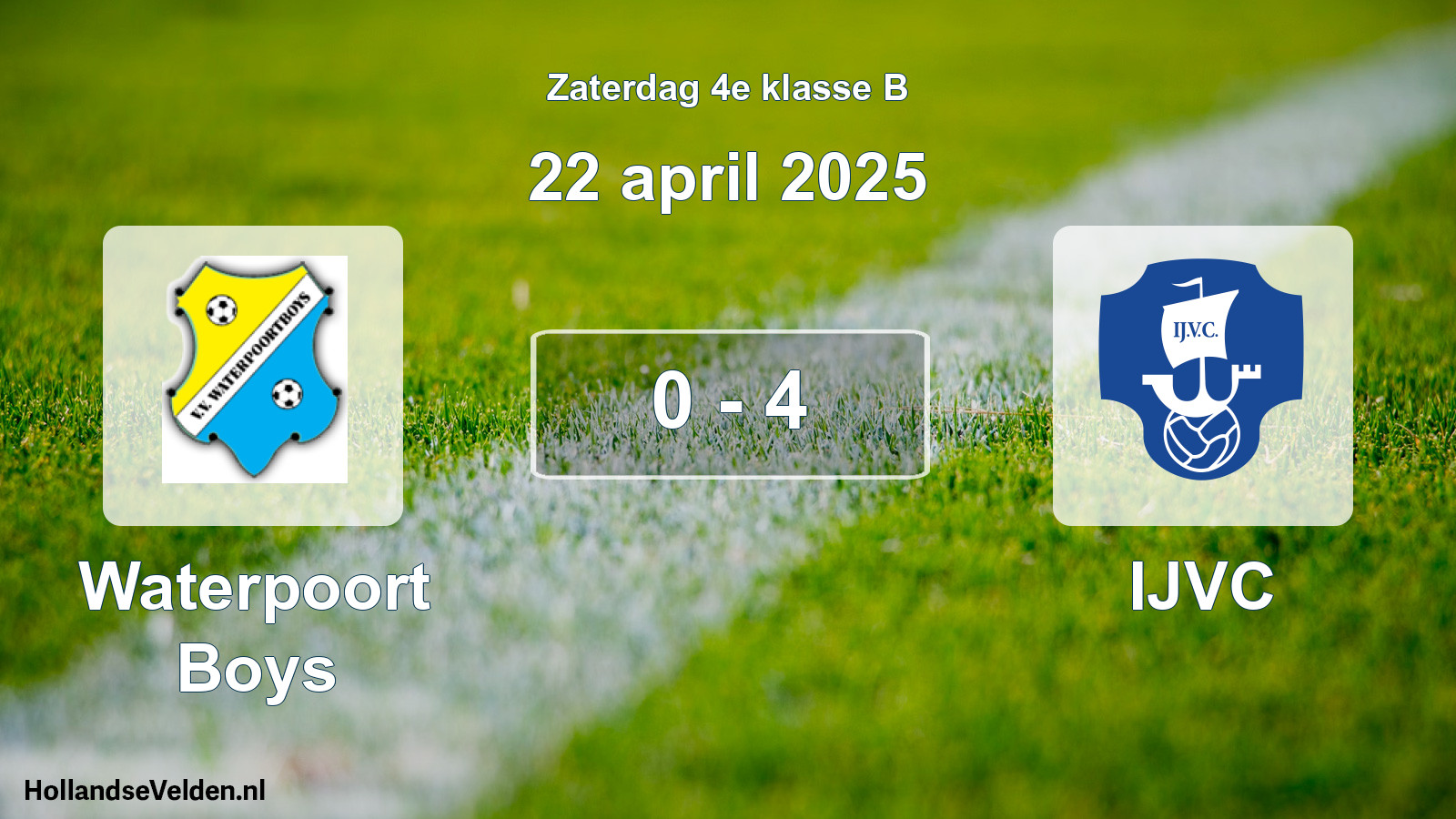 Total number of matches played: Waterpoort Boys - IJVC 0 - 4 (22 April 2025)