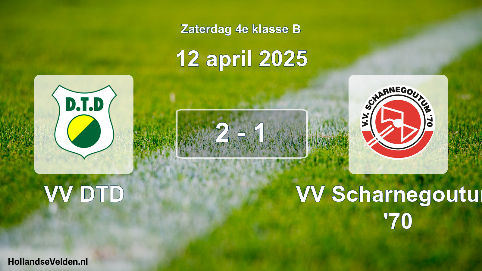 Total number of matches played: VV DTD - VV Scharnegoutum '70 2 - 1 (12 April 2025)