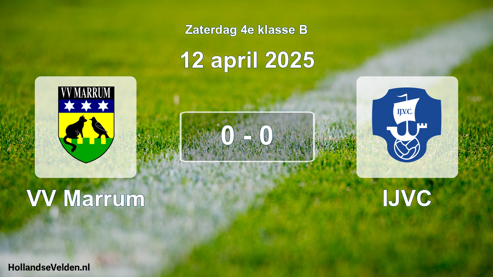 Total number of matches played: VV Marrum - IJVC 0 - 0 (12 April 2025)