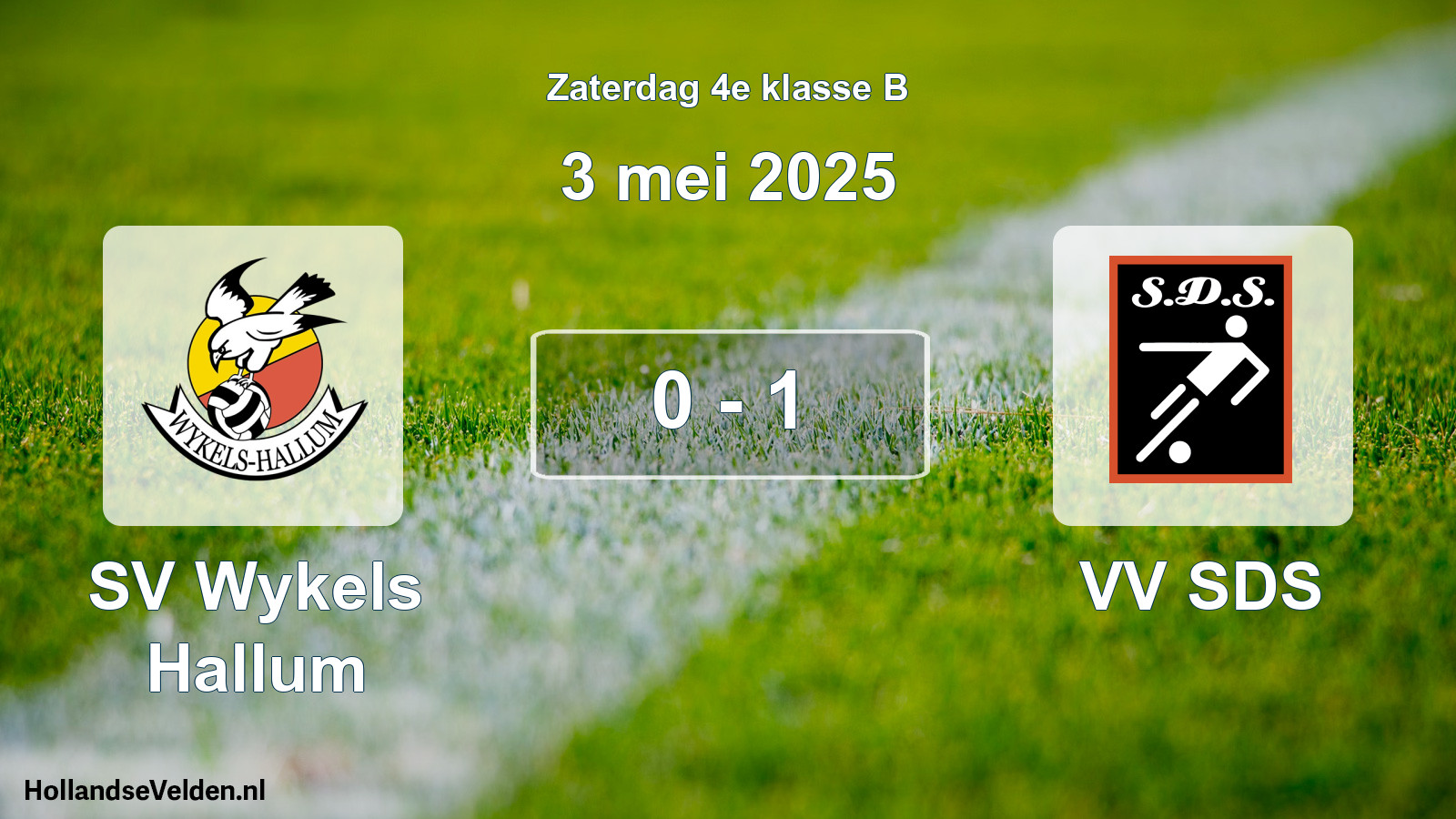 Total number of matches played: SV Wykels Hallum - VV SDS 0 - 1 (3 May 2025)