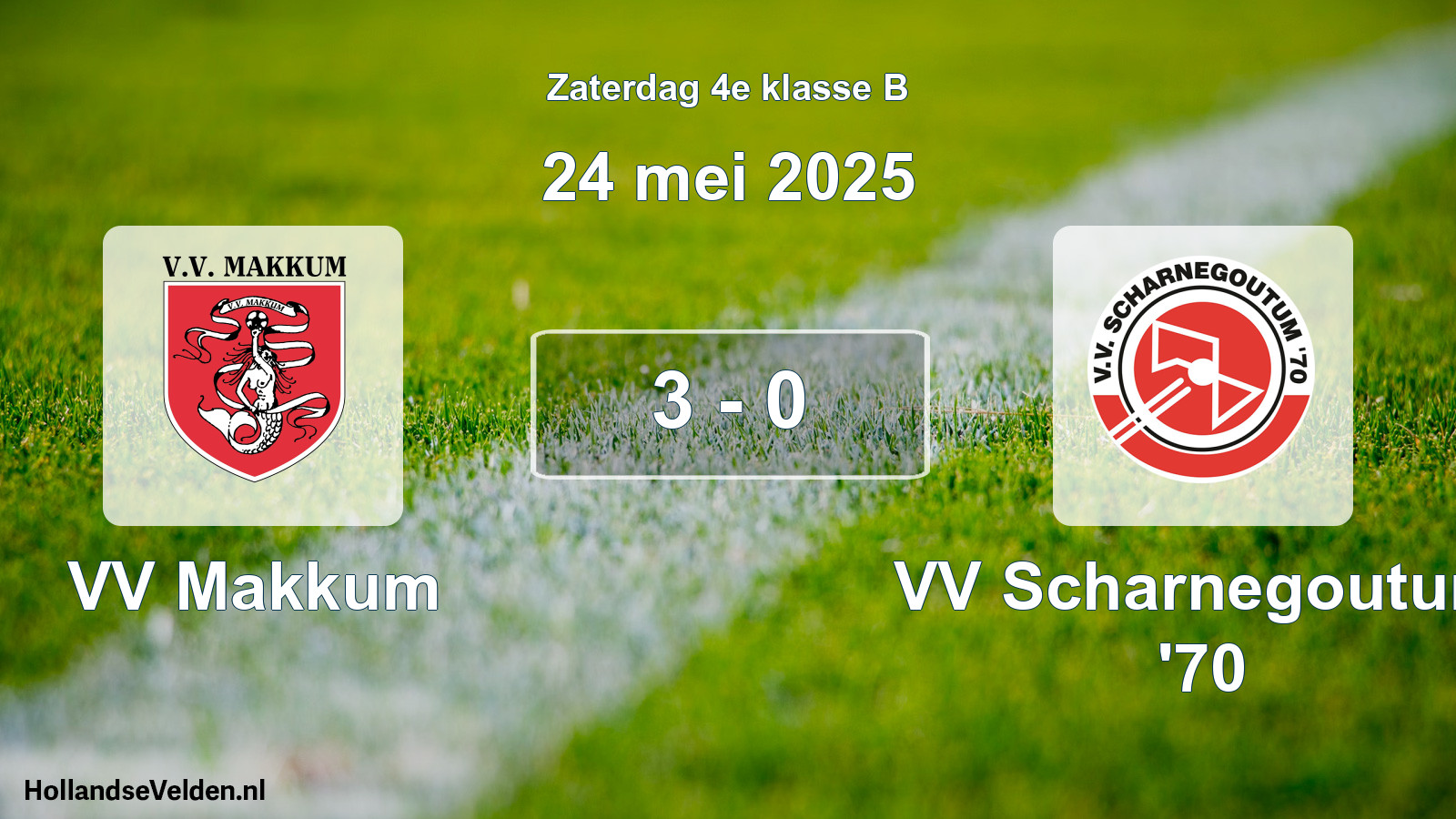 Total number of matches played: VV Makkum - VV Scharnegoutum '70 3 - 0 (24 May 2025)