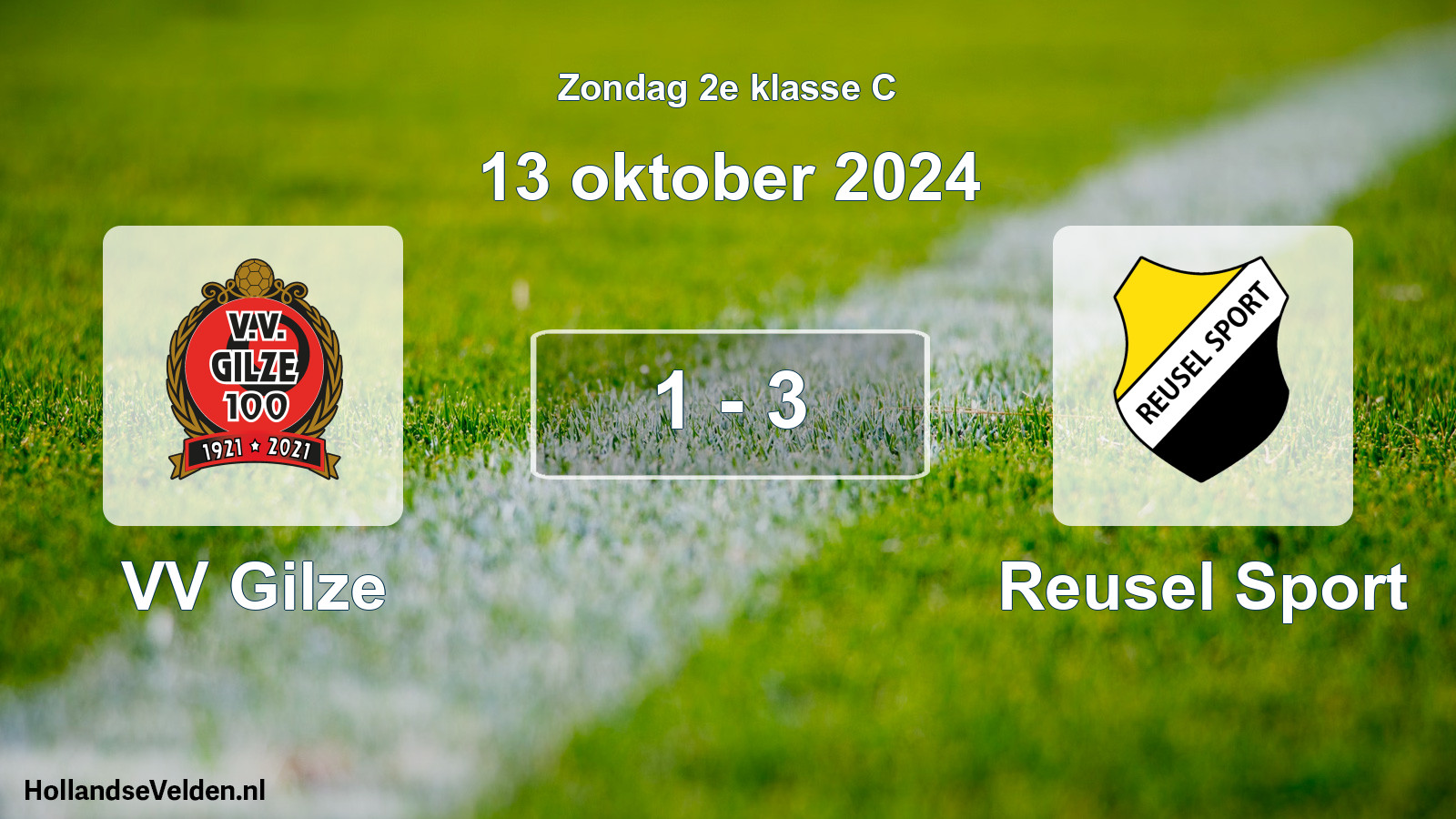 Total number of matches played: VV Gilze - Reusel Sport 1 - 3 (13 October 2024)