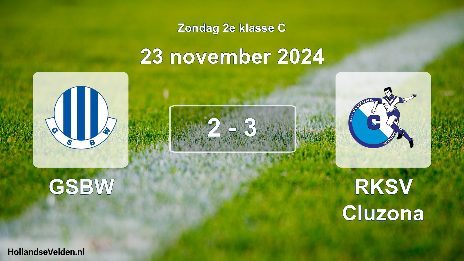 Total number of matches played: GSBW - RKSV Cluzona 2 - 3 (23 November 2024)