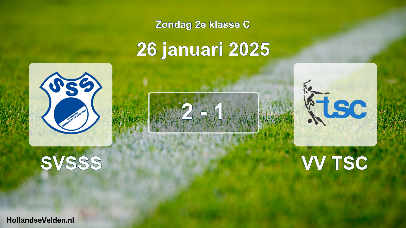 Total number of matches played: SVSSS - VV TSC 2 - 1 (26 January 2025)