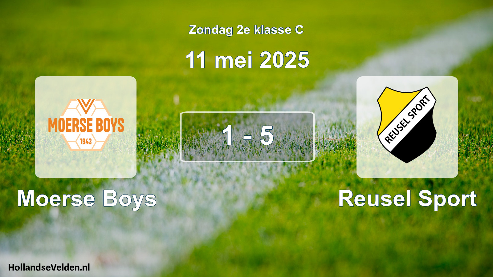 Total number of matches played: Moerse Boys - Reusel Sport 1 - 5 (11 May 2025)