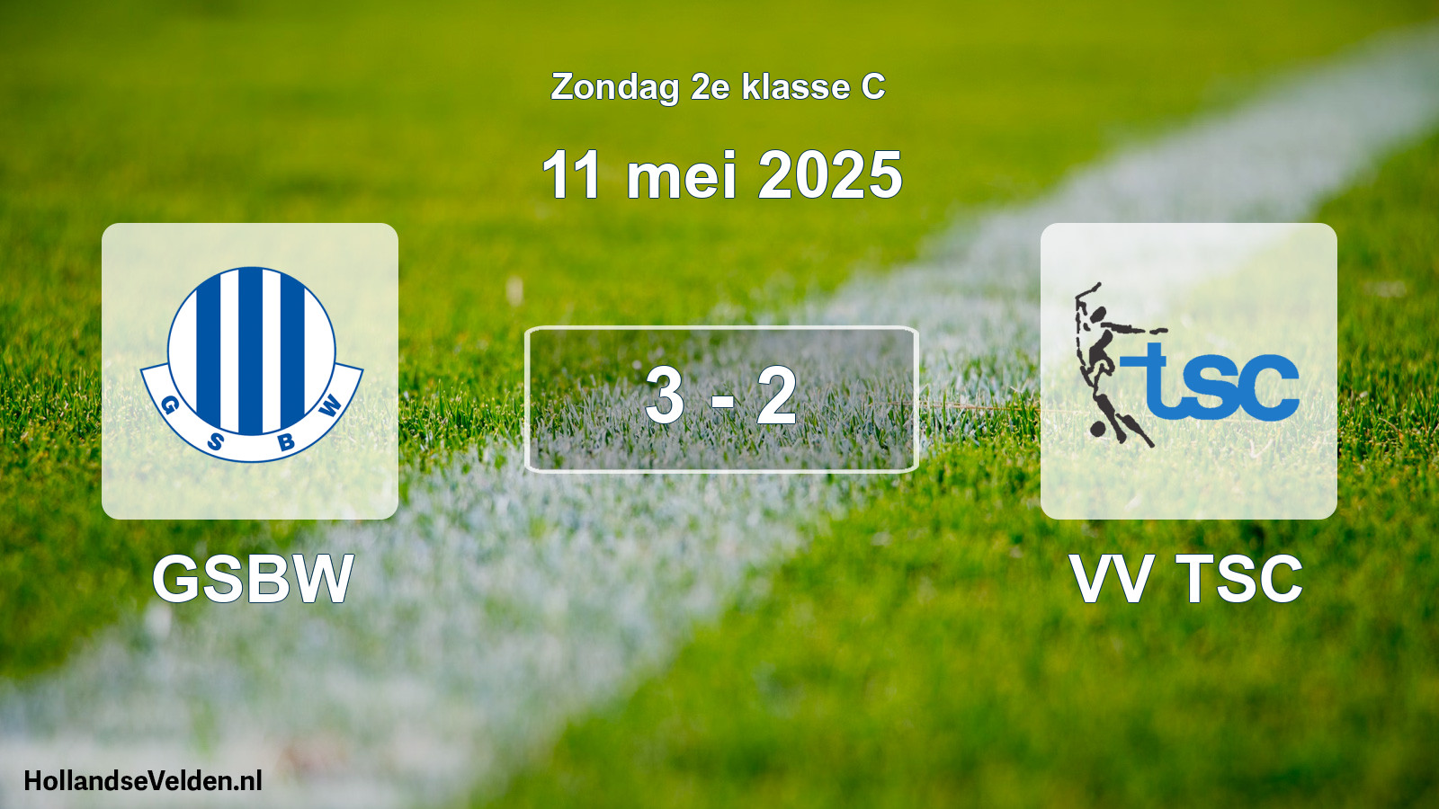 Total number of matches played: GSBW - VV TSC 3 - 2 (11 May 2025)
