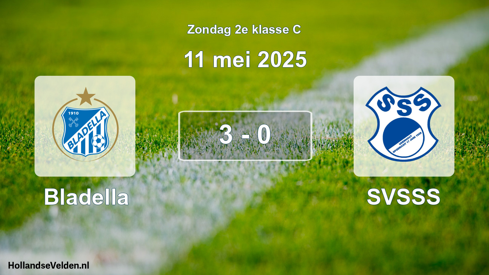 Total number of matches played: Bladella - SVSSS 3 - 0 (11 May 2025)