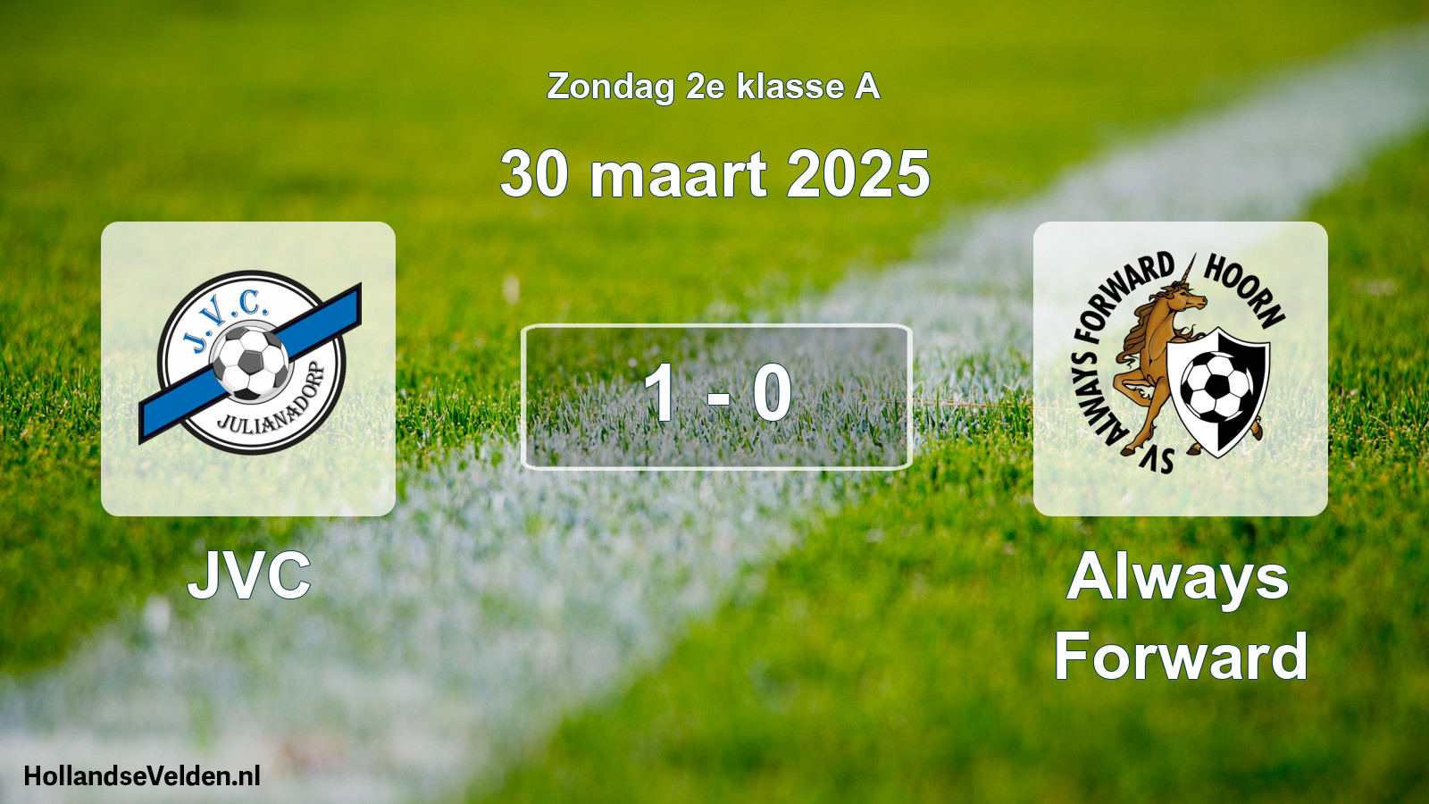 Total number of matches played: JVC - Always Forward 1 - 0 (30 March 2025)