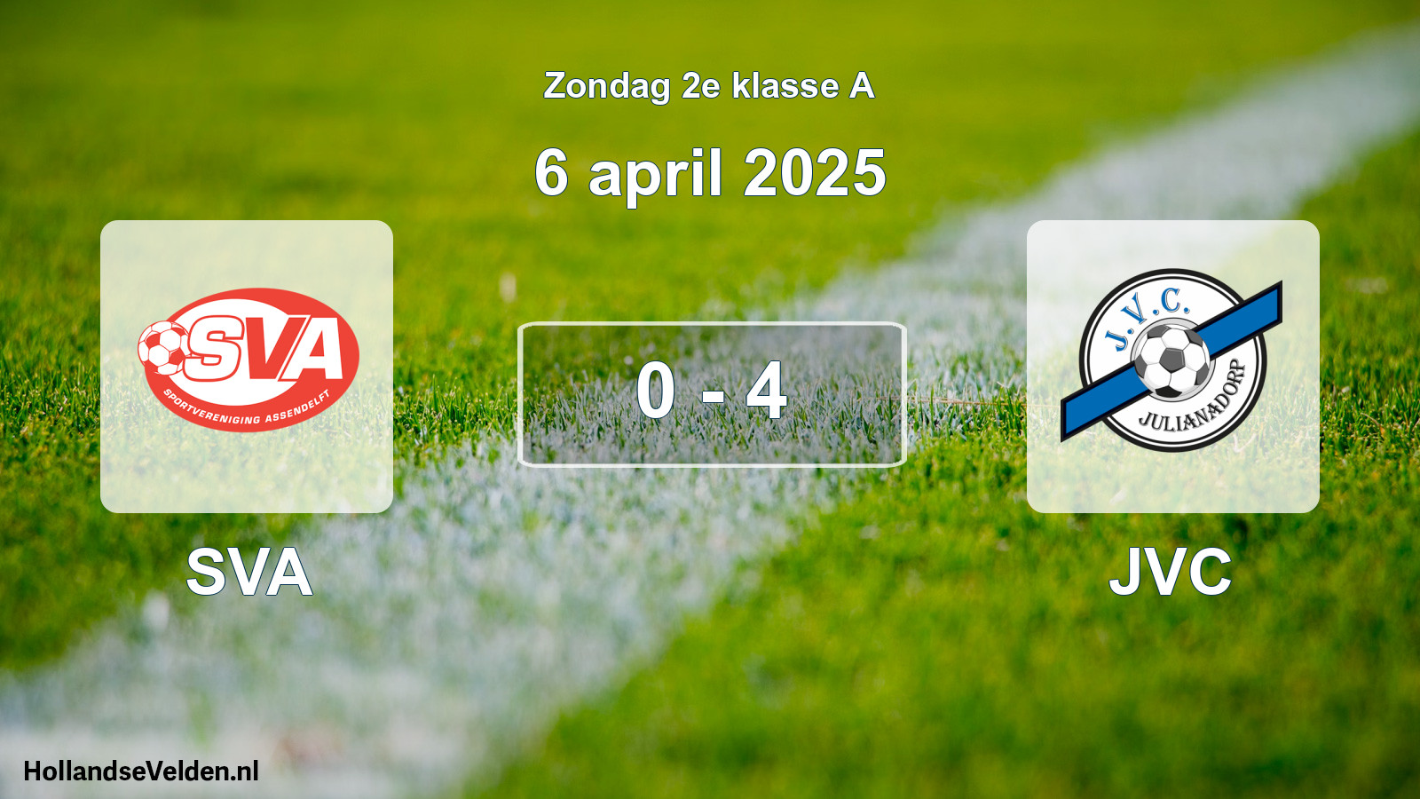 Total number of matches played: SVA - JVC 0 - 4 (6 April 2025)
