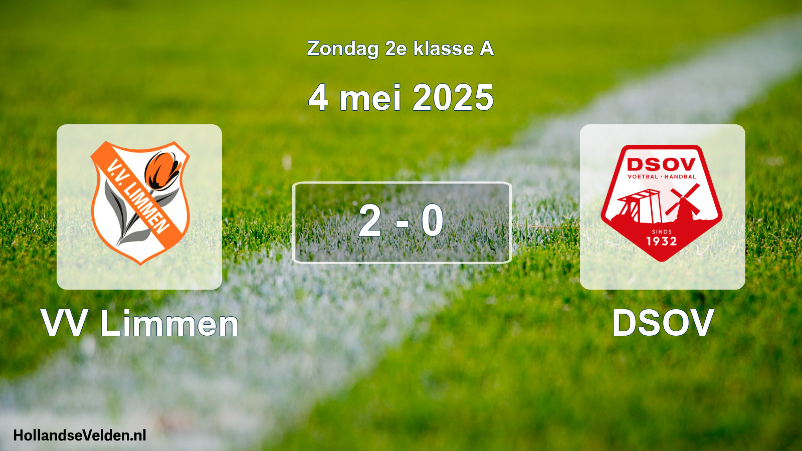 Total number of matches played: VV Limmen - DSOV 2 - 0 (4 May 2025)