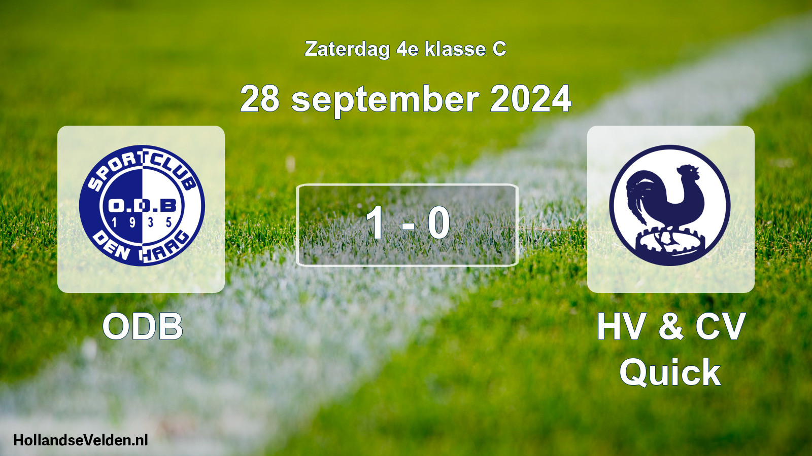 Total number of matches played: ODB - HV & CV Quick 1 - 0 (28 September 2024)