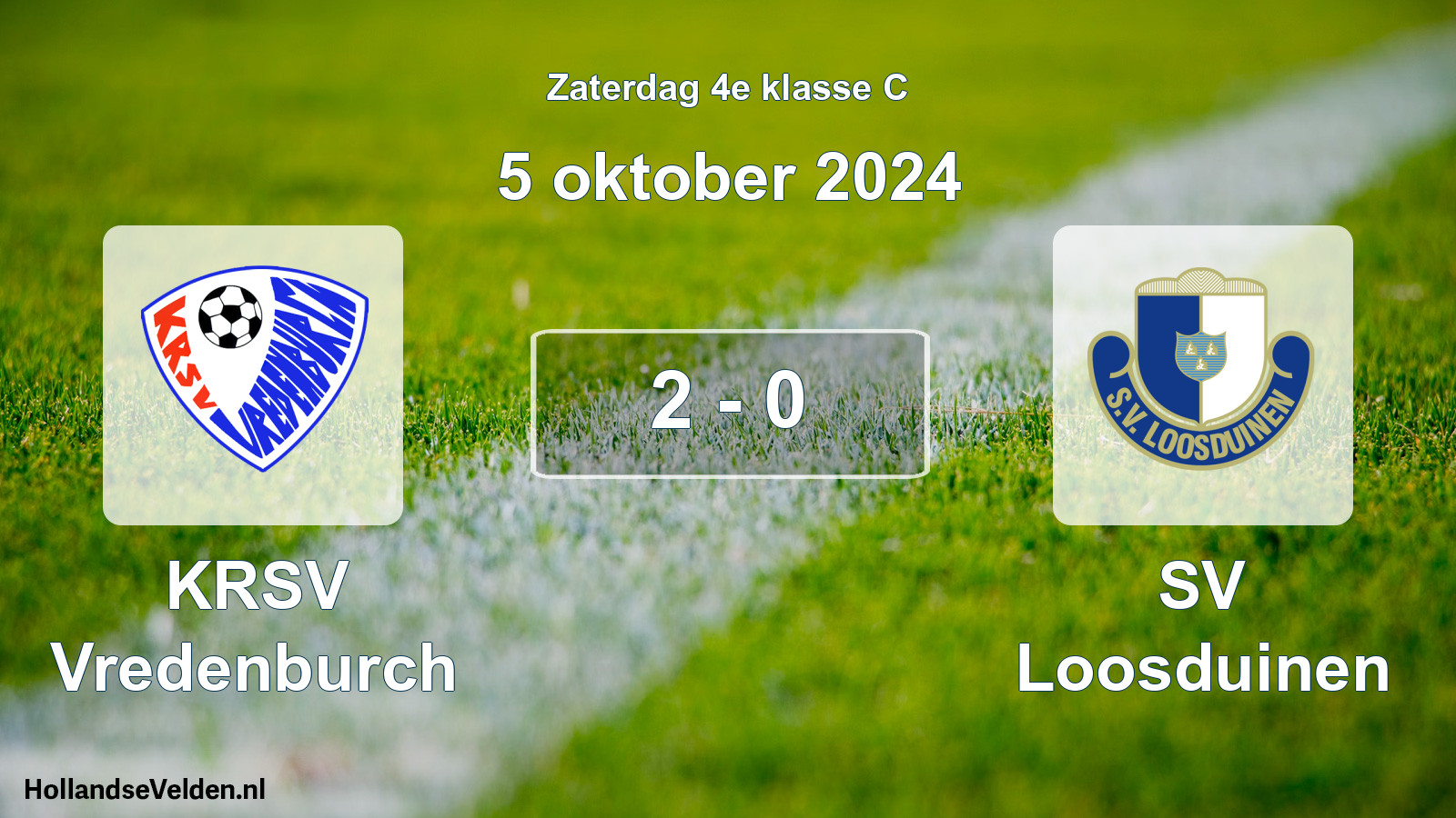 Total number of matches played: KRSV Vredenburch - SV Loosduinen 2 - 0 (5 October 2024)
