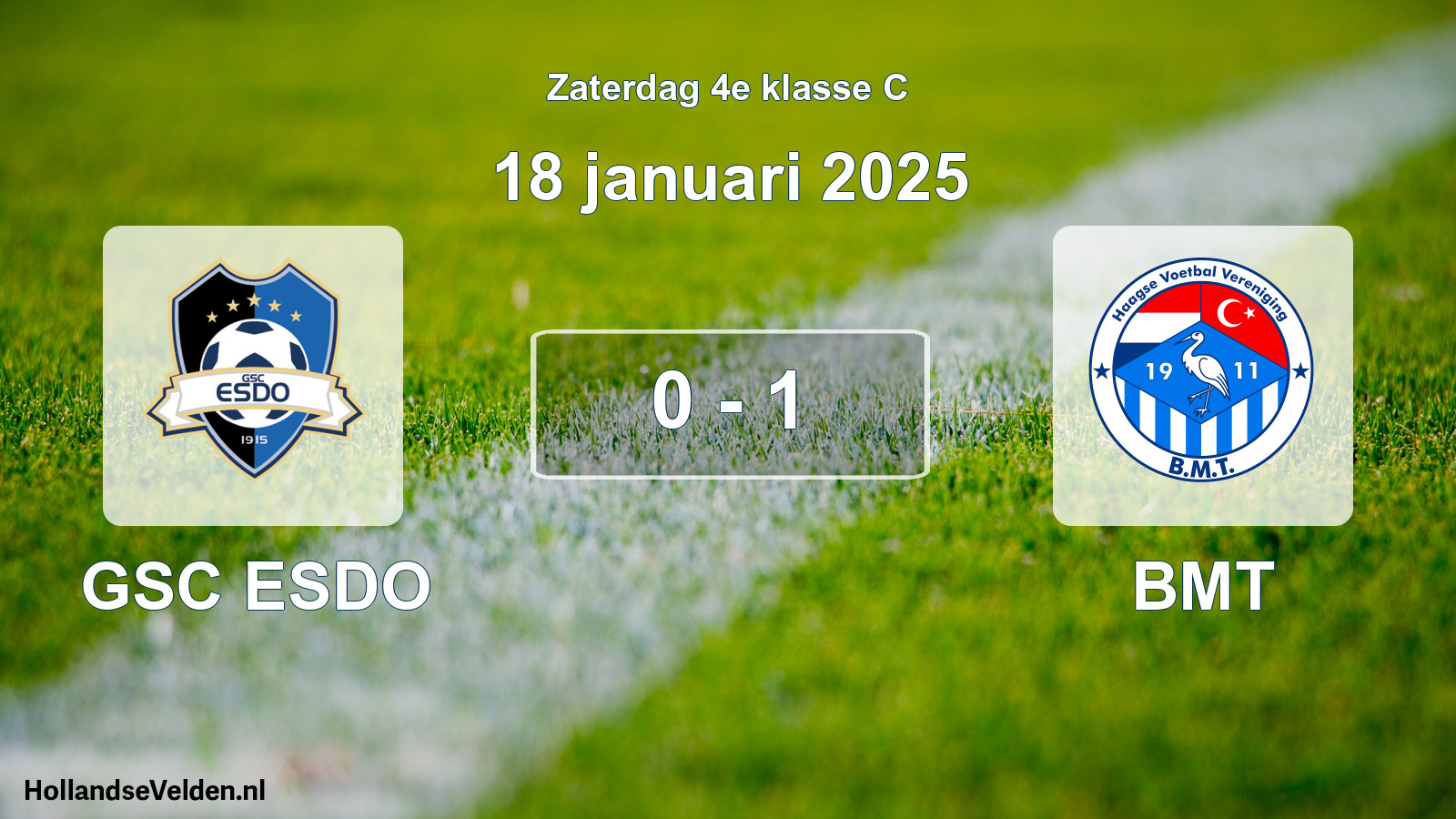 Total number of matches played: GSC ESDO - BMT 0 - 1 (18 January 2025)