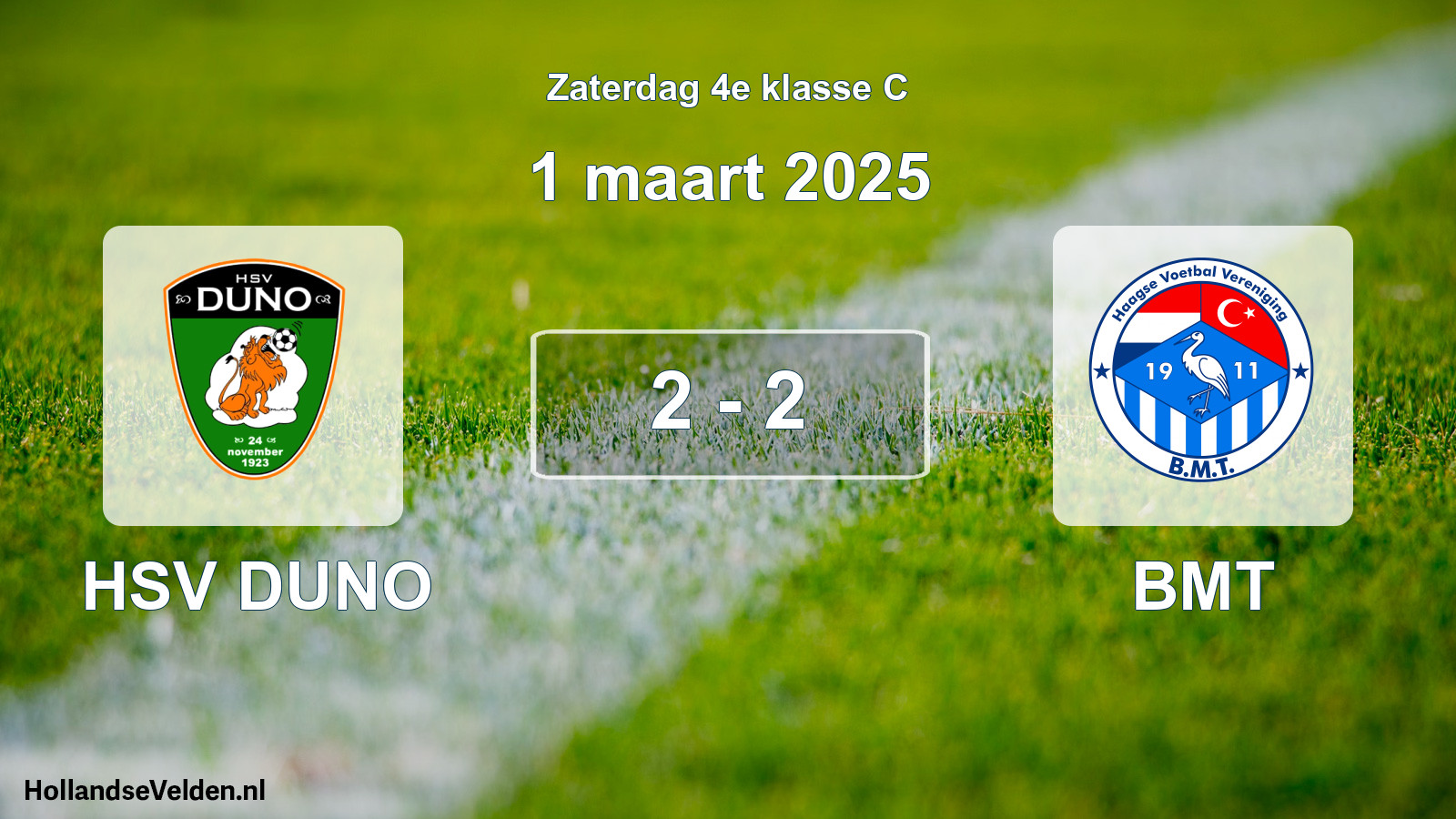 Total number of matches played: HSV DUNO - BMT 2 - 2 (1 March 2025)