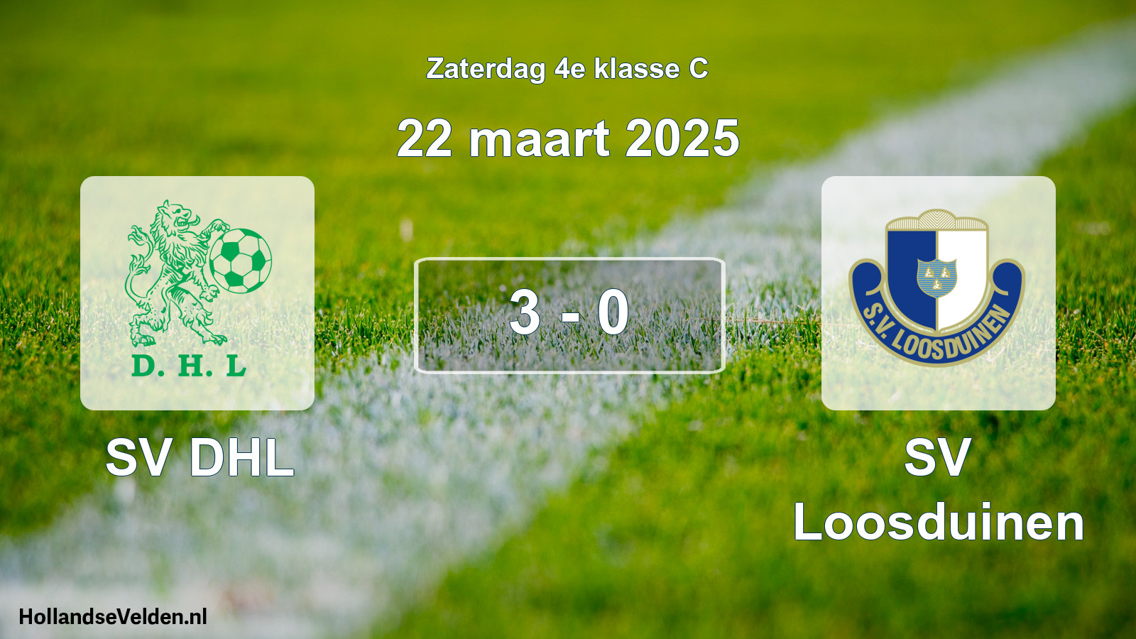 Total number of matches played: SV DHL - SV Loosduinen 3 - 0 (22 March 2025)