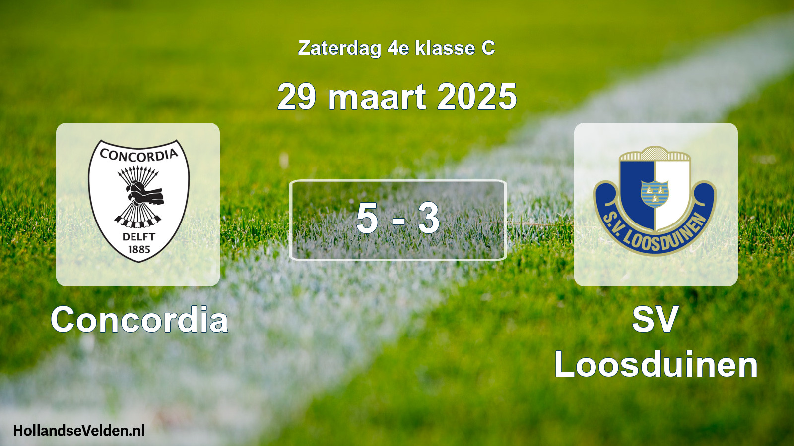 Total number of matches played: Concordia - SV Loosduinen 5 - 3 (29 March 2025)