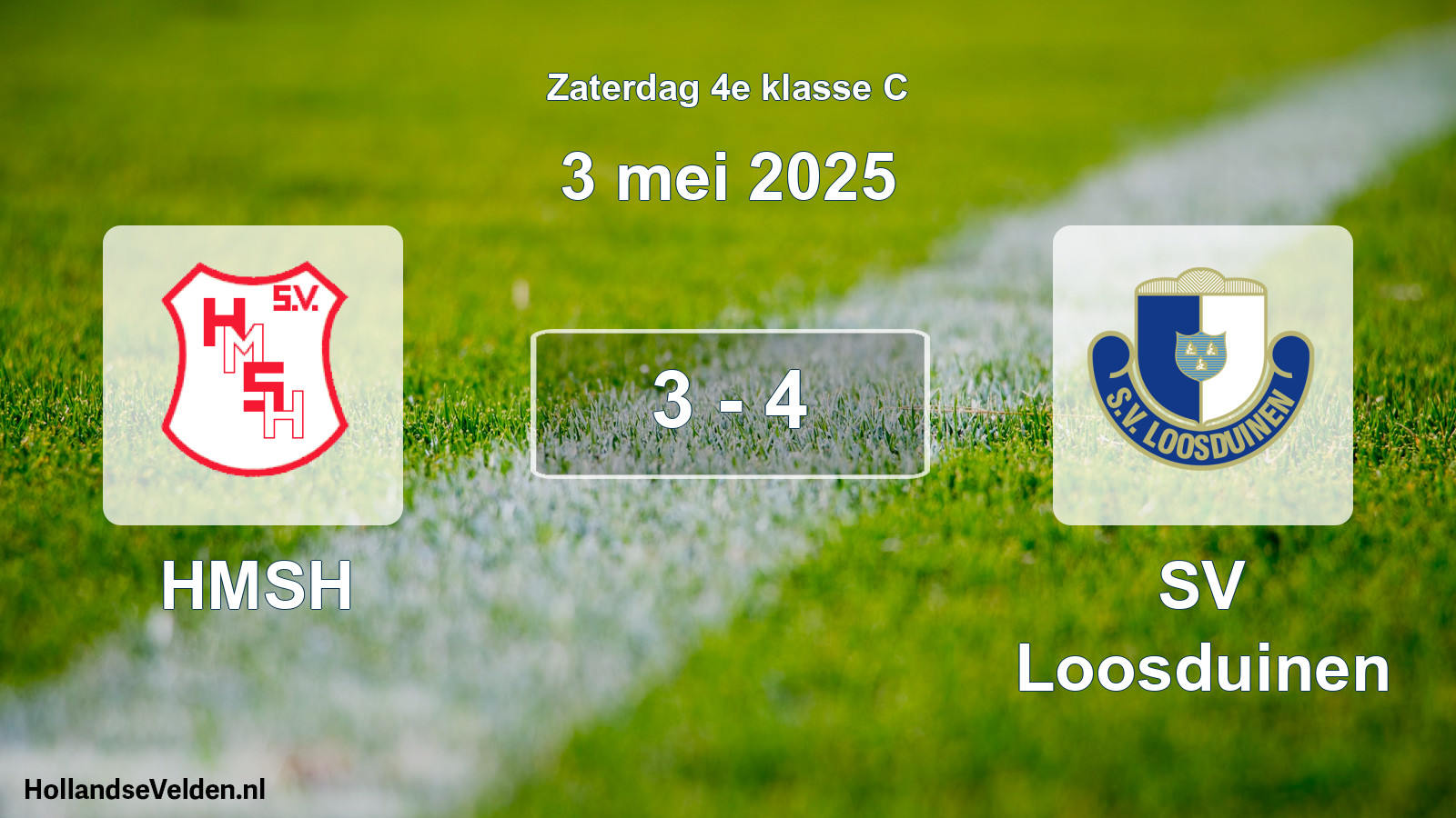 Total number of matches played: HMSH - SV Loosduinen 3 - 4 (3 May 2025)