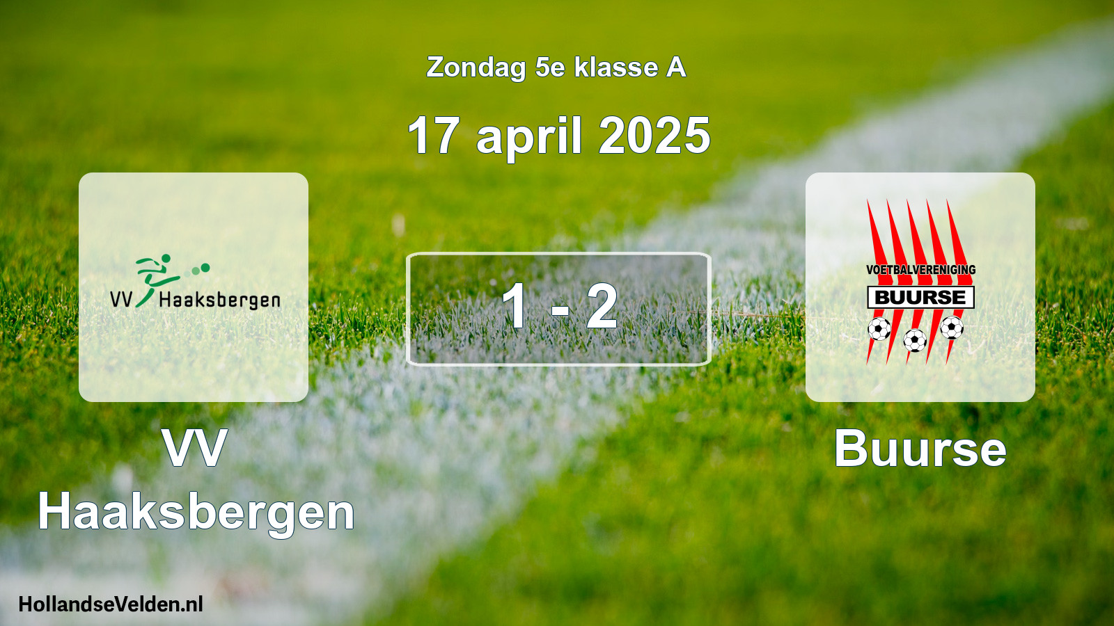 Total number of matches played: VV Haaksbergen - Buurse 1 - 2 (17 April 2025)