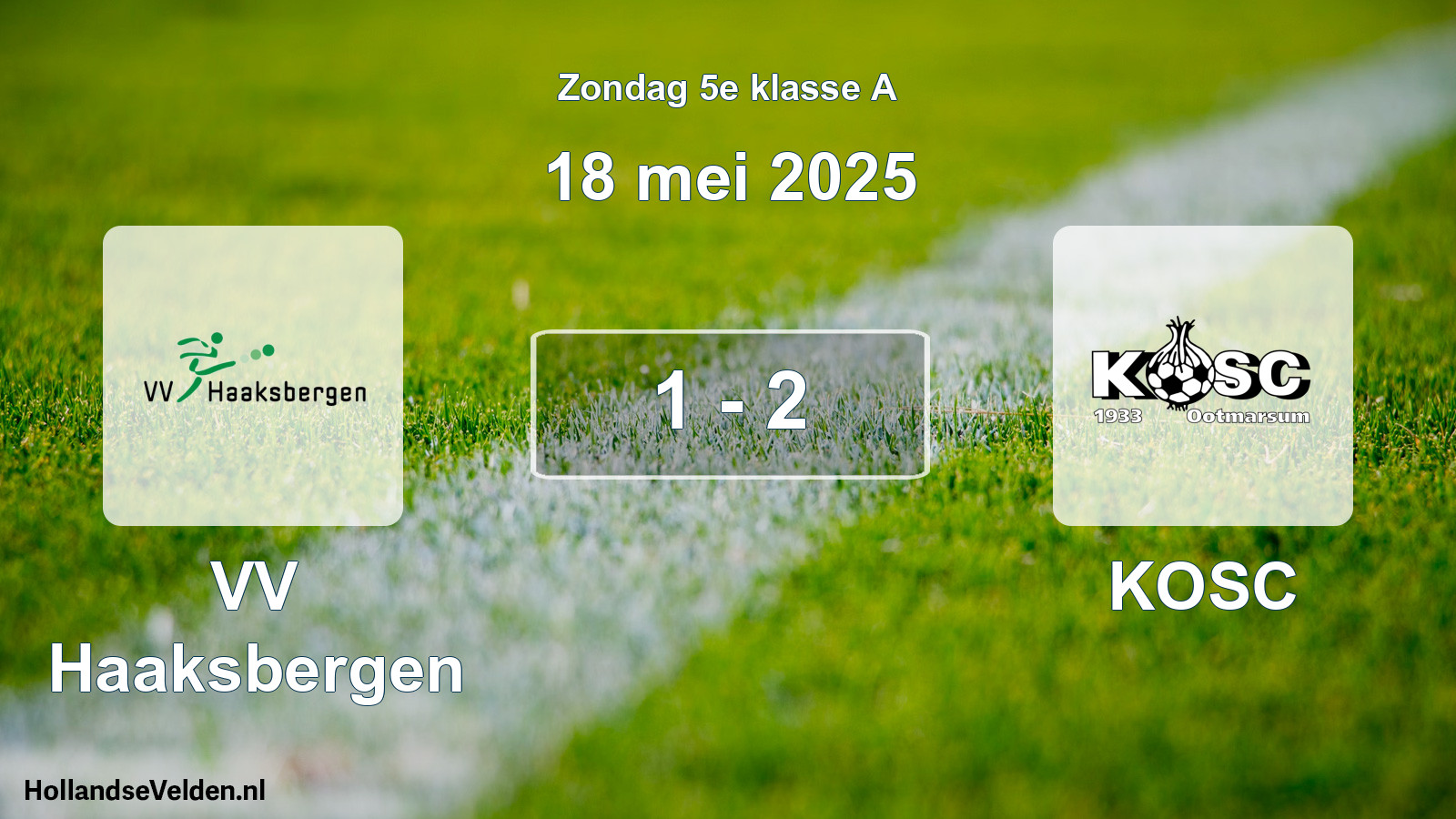 Total number of matches played: VV Haaksbergen - KOSC 1 - 2 (18 May 2025)