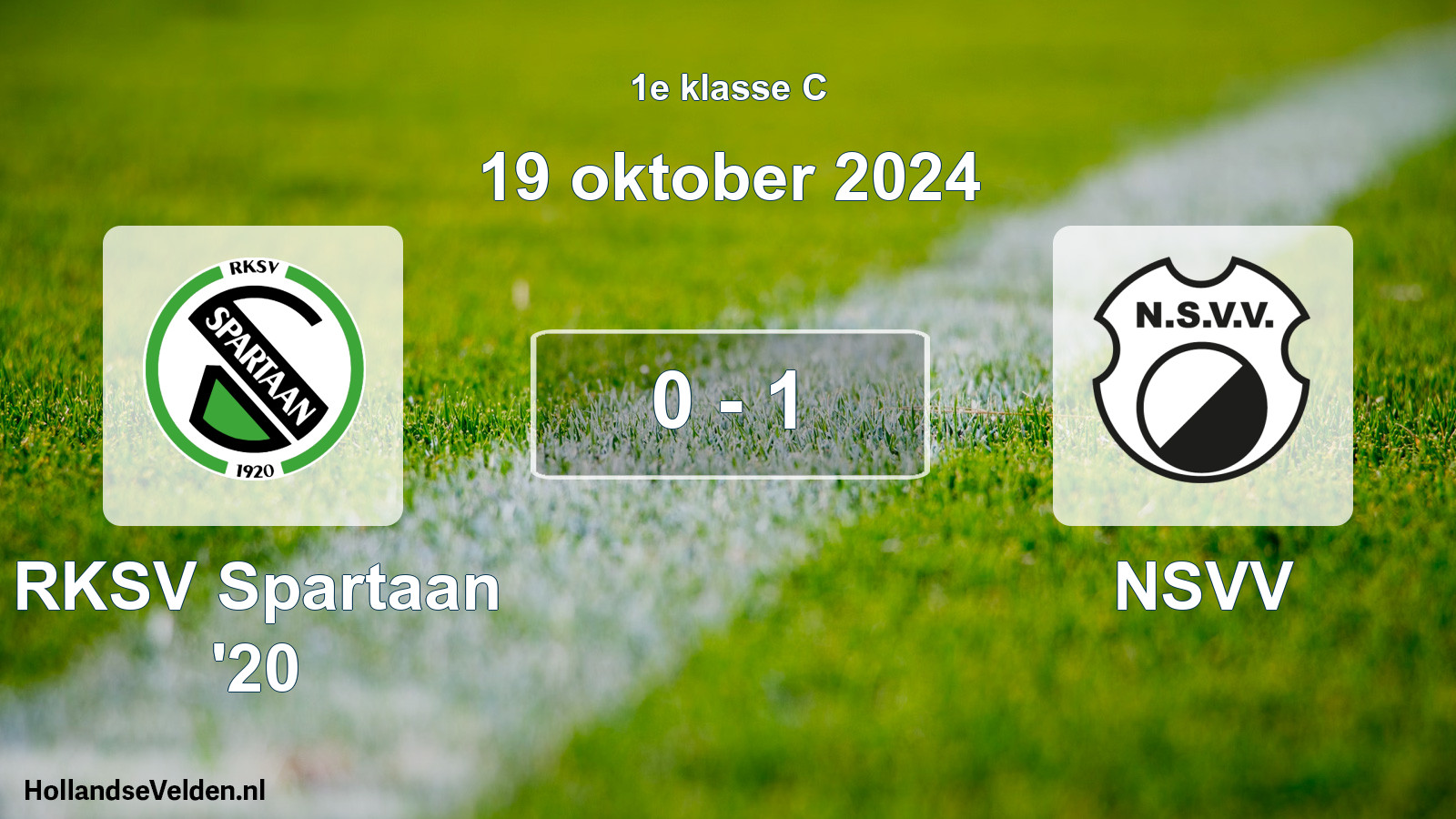 Total number of matches played: RKSV Spartaan '20 - NSVV 0 - 1 (19 October 2024)