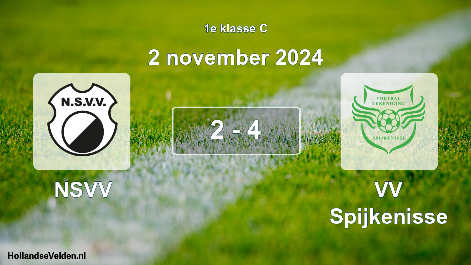 Total number of matches played: NSVV - VV Spijkenisse 2 - 4 (2 November 2024)