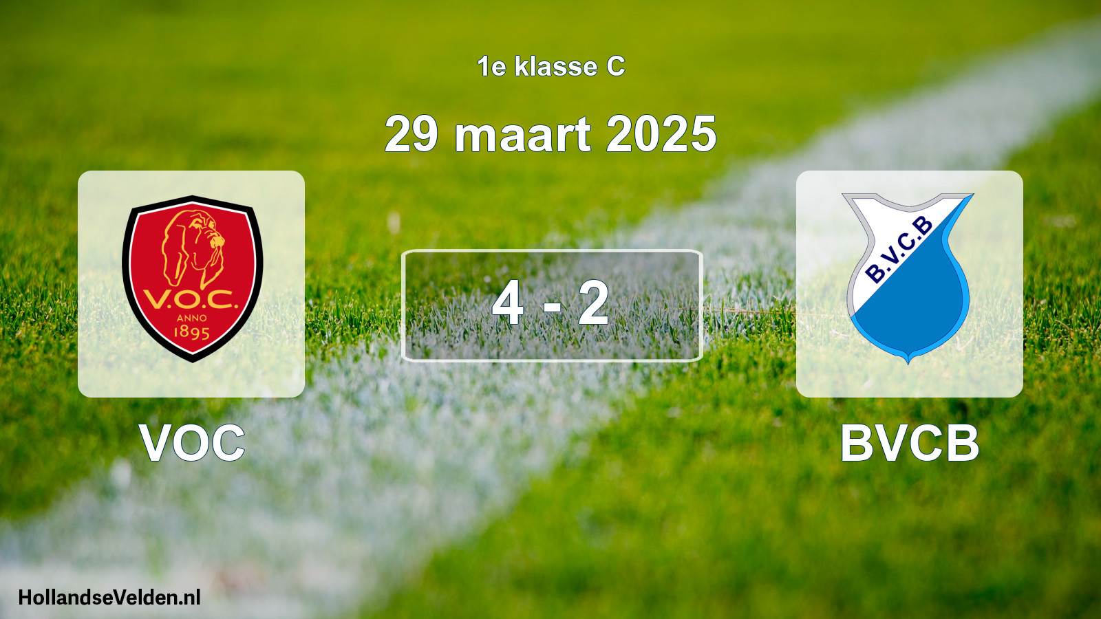 Total number of matches played: VOC - BVCB 4 - 2 (29 March 2025)
