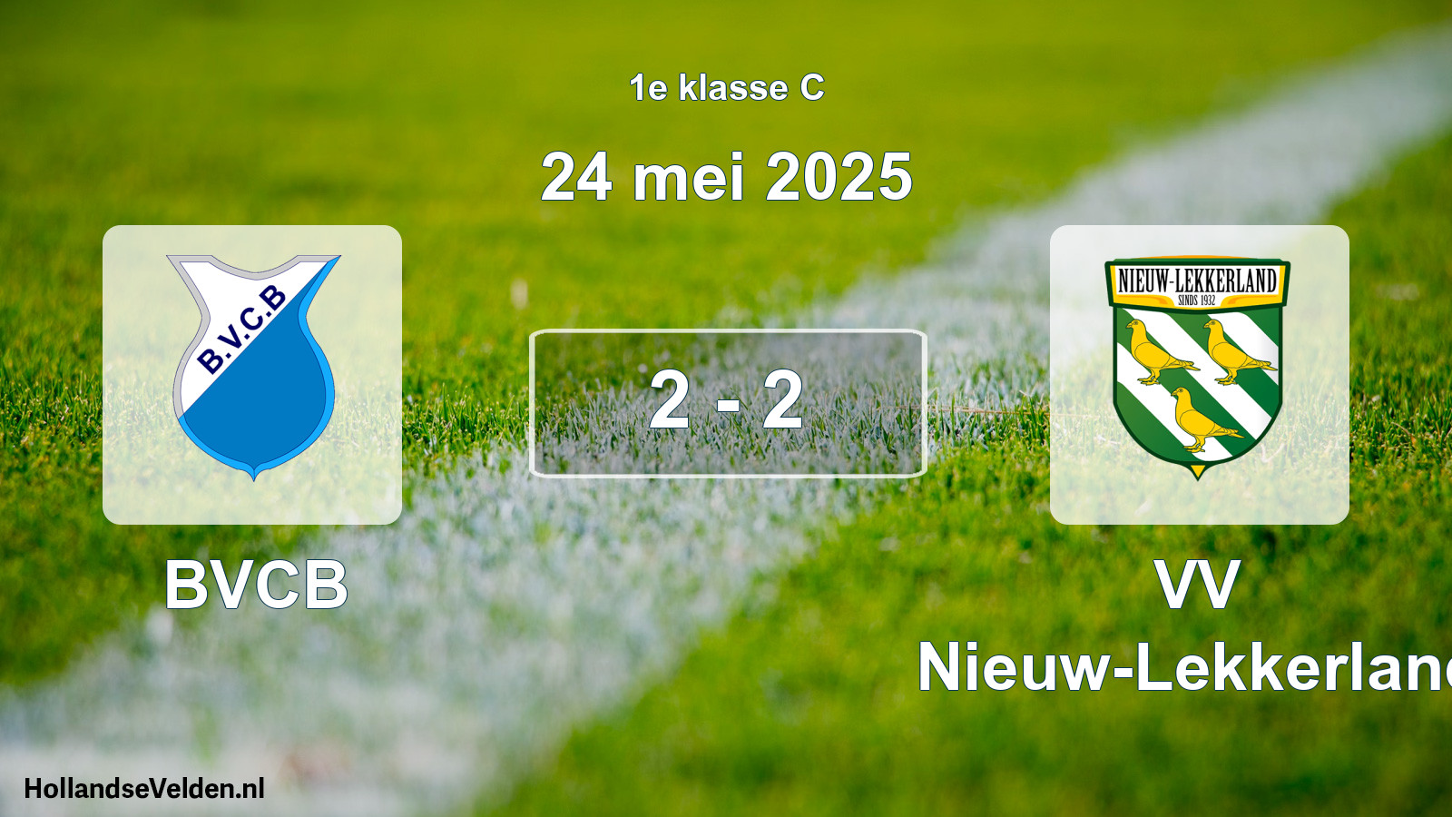 Total number of matches played: BVCB - VV Nieuw-Lekkerland 2 - 2 (24 May 2025)