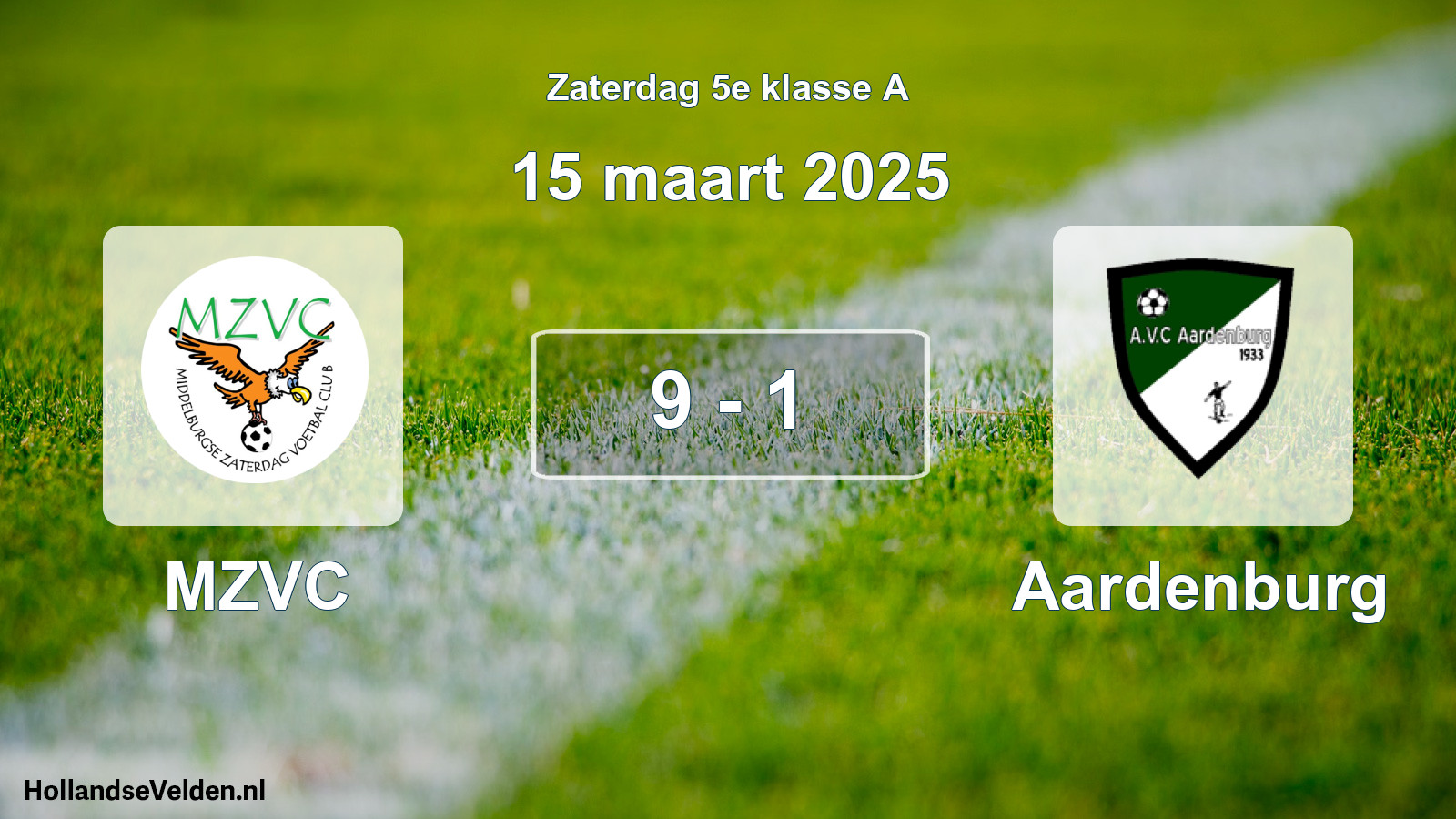 Total number of matches played: MZVC - Aardenburg 9 - 1 (15 March 2025)