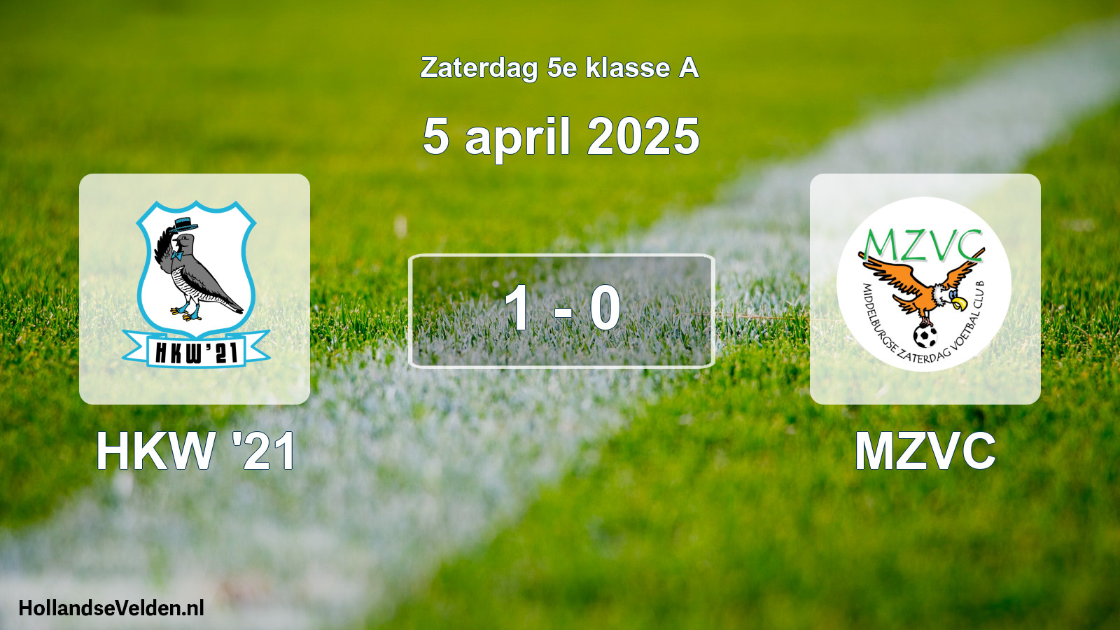 Total number of matches played: HKW '21 - MZVC 1 - 0 (5 April 2025)