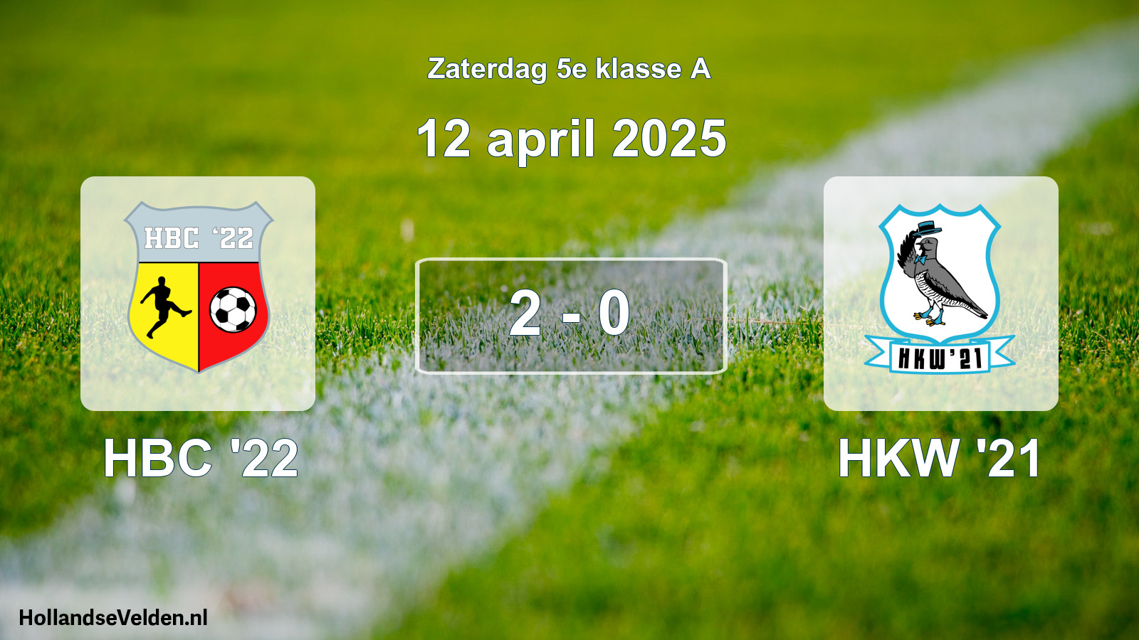 Total number of matches played: HBC '22 - HKW '21 2 - 0 (12 April 2025)