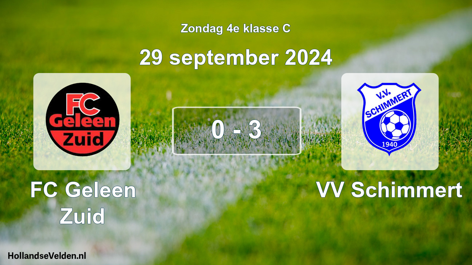 Total number of matches played: FC Geleen Zuid - VV Schimmert 0 - 3 (29 September 2024)