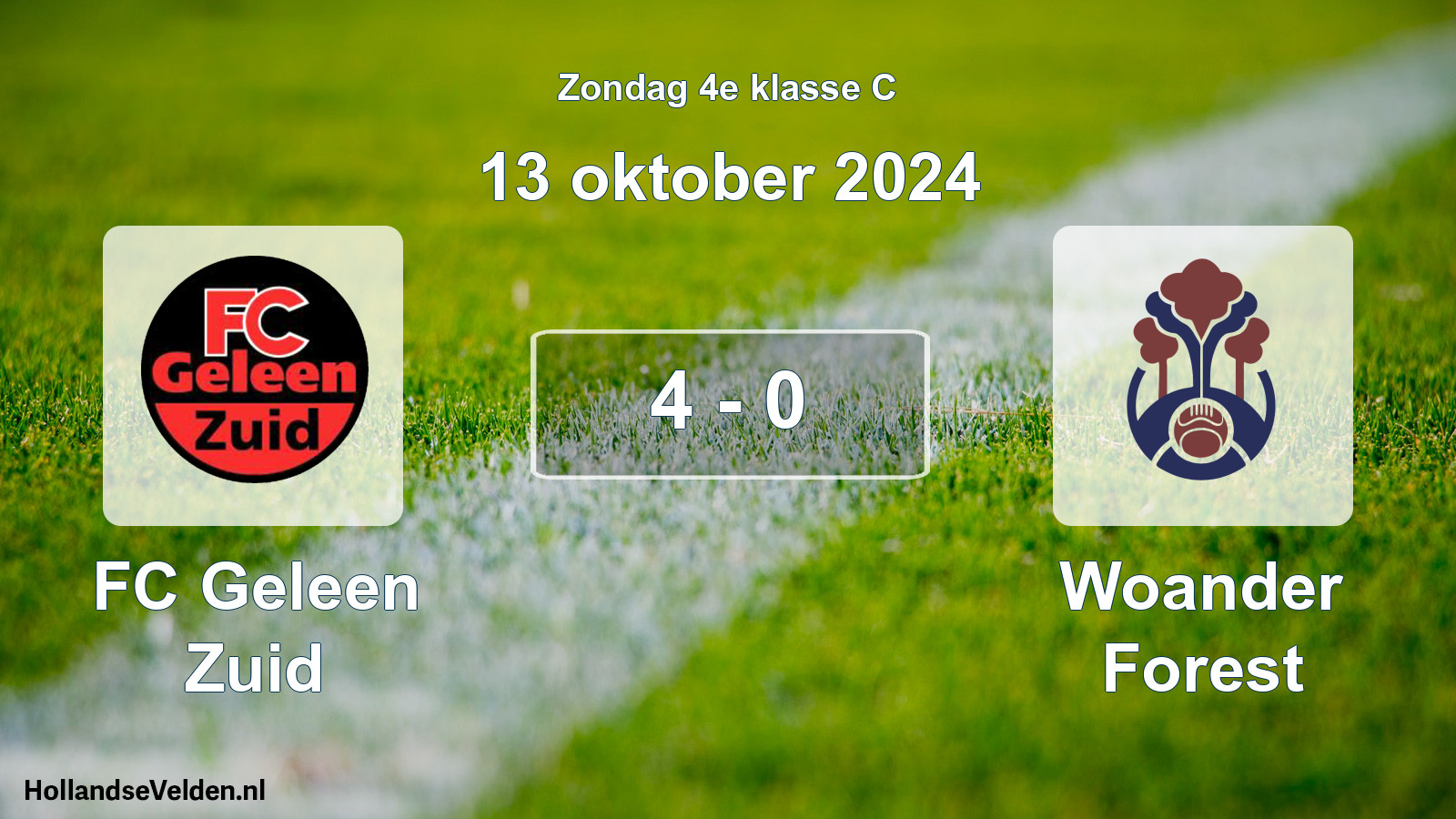 Total number of matches played: FC Geleen Zuid - Woander Forest 4 - 0 (13 October 2024)