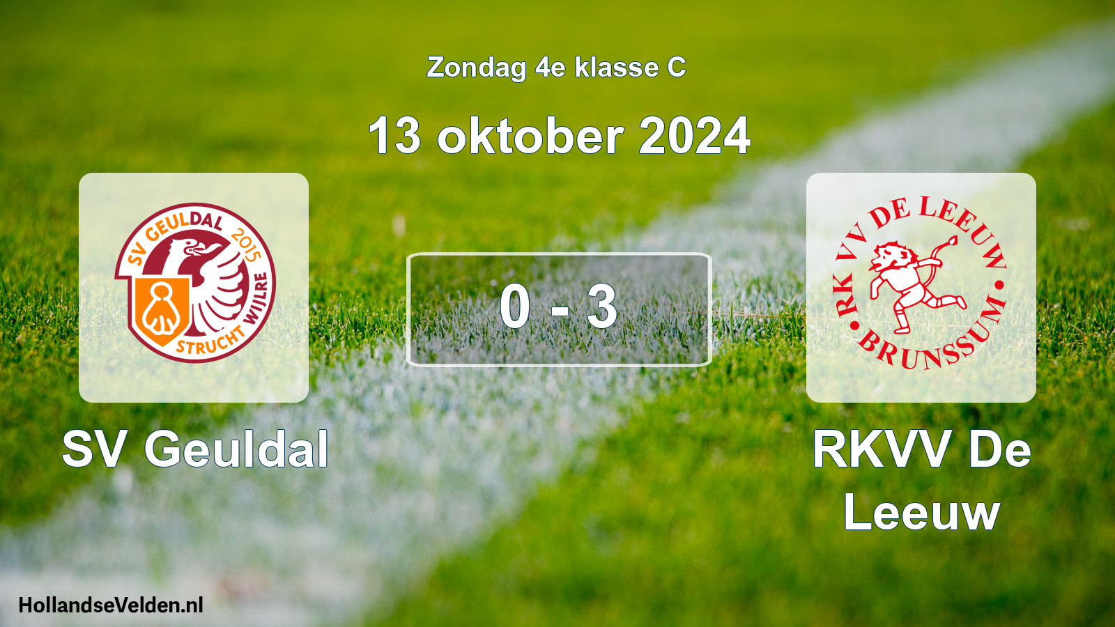 Total number of matches played: SV Geuldal - RKVV De Leeuw 0 - 3 (13 October 2024)