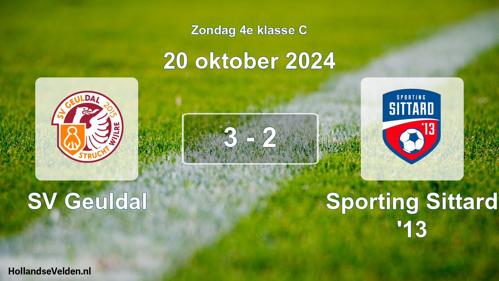 Total number of matches played: SV Geuldal - Sporting Sittard '13 3 - 2 (20 October 2024)