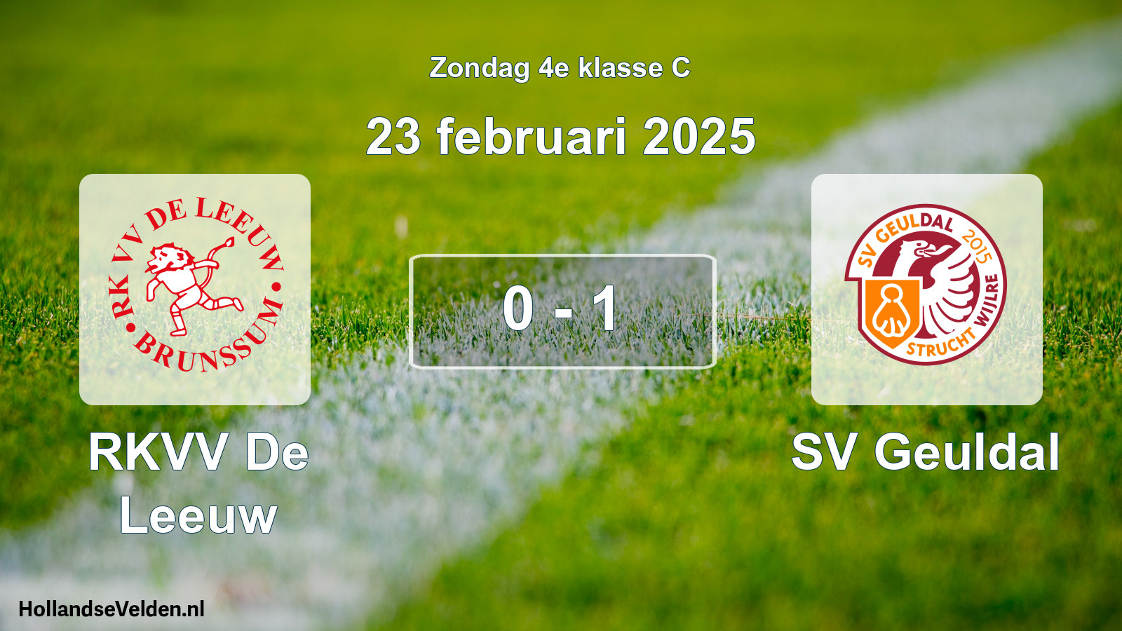 Total number of matches played: RKVV De Leeuw - SV Geuldal 0 - 1 (23 February 2025)