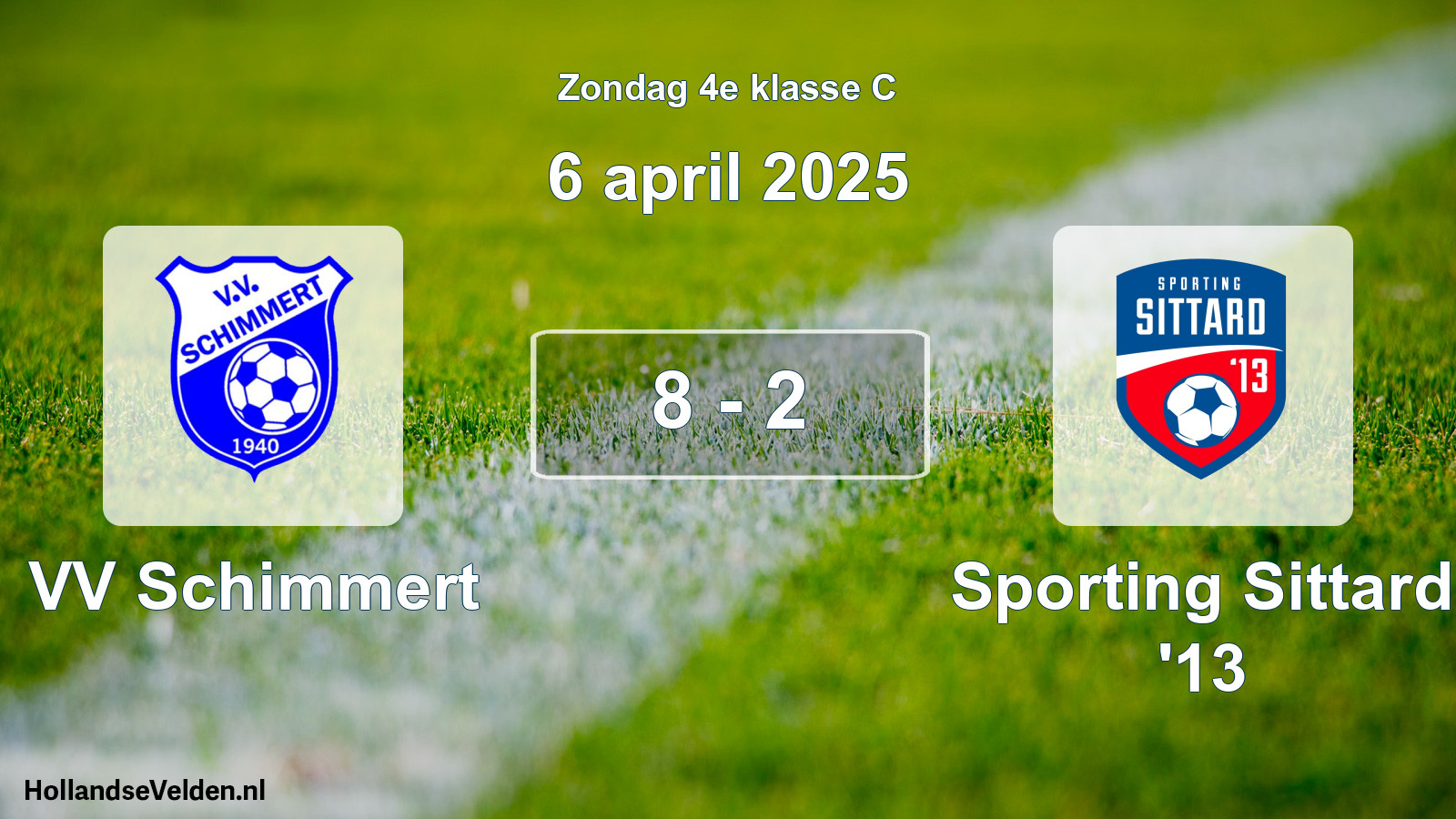 Total number of matches played: VV Schimmert - Sporting Sittard '13 8 - 2 (6 April 2025)