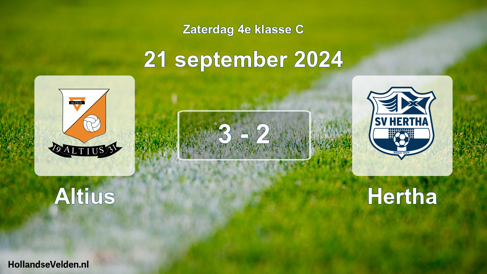 Total number of matches played: Altius - Hertha 3 - 2 (21 September 2024)