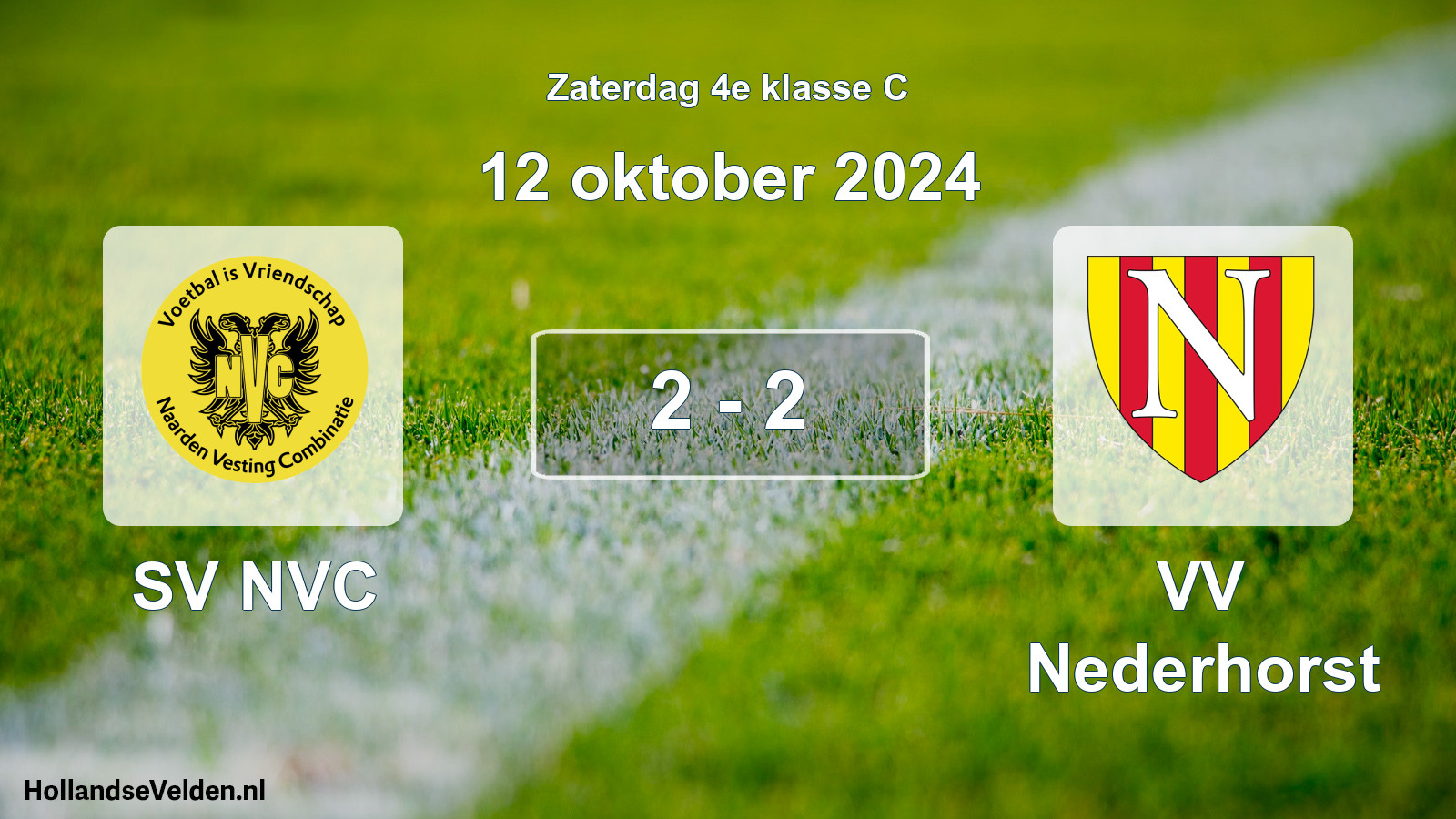 Total number of matches played: SV NVC - VV Nederhorst 2 - 2 (12 October 2024)
