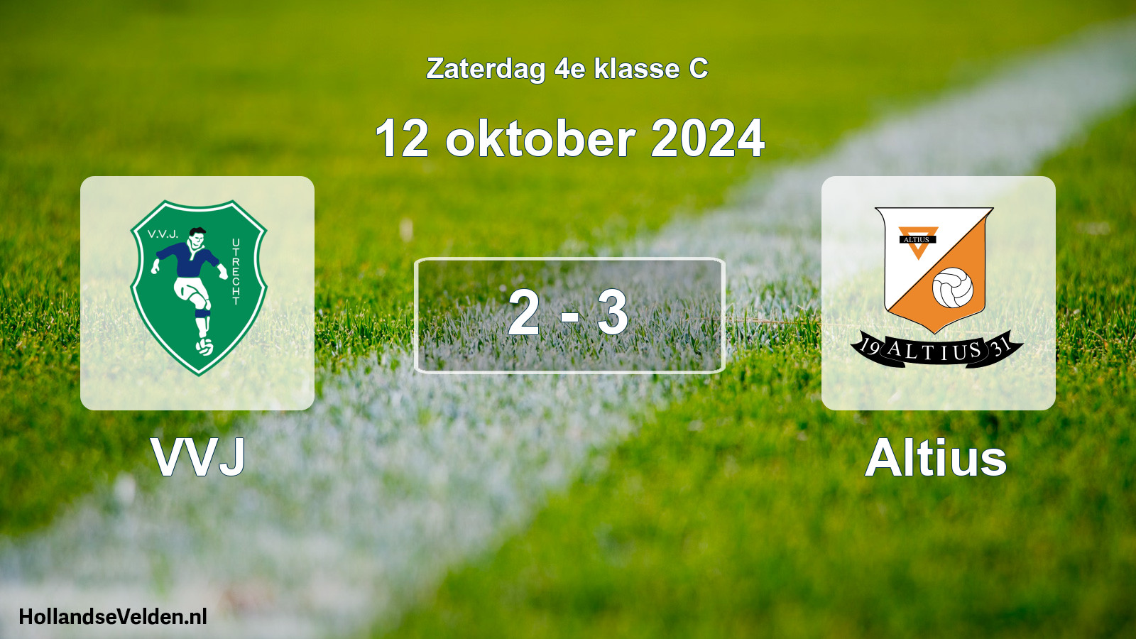 Total number of matches played: VVJ - Altius 2 - 3 (12 October 2024)