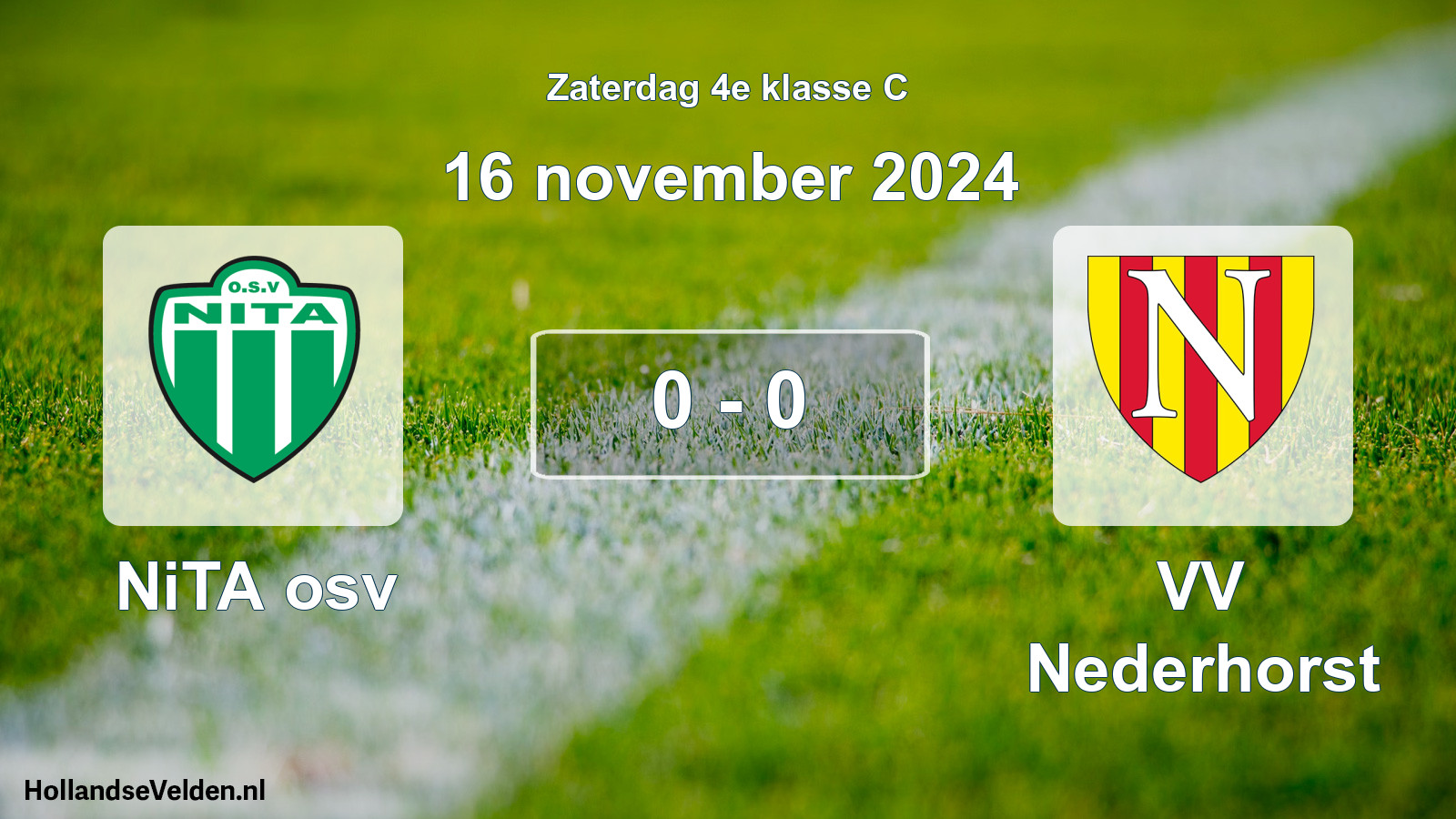 Total number of matches played: NiTA osv - VV Nederhorst 0 - 0 (16 November 2024)